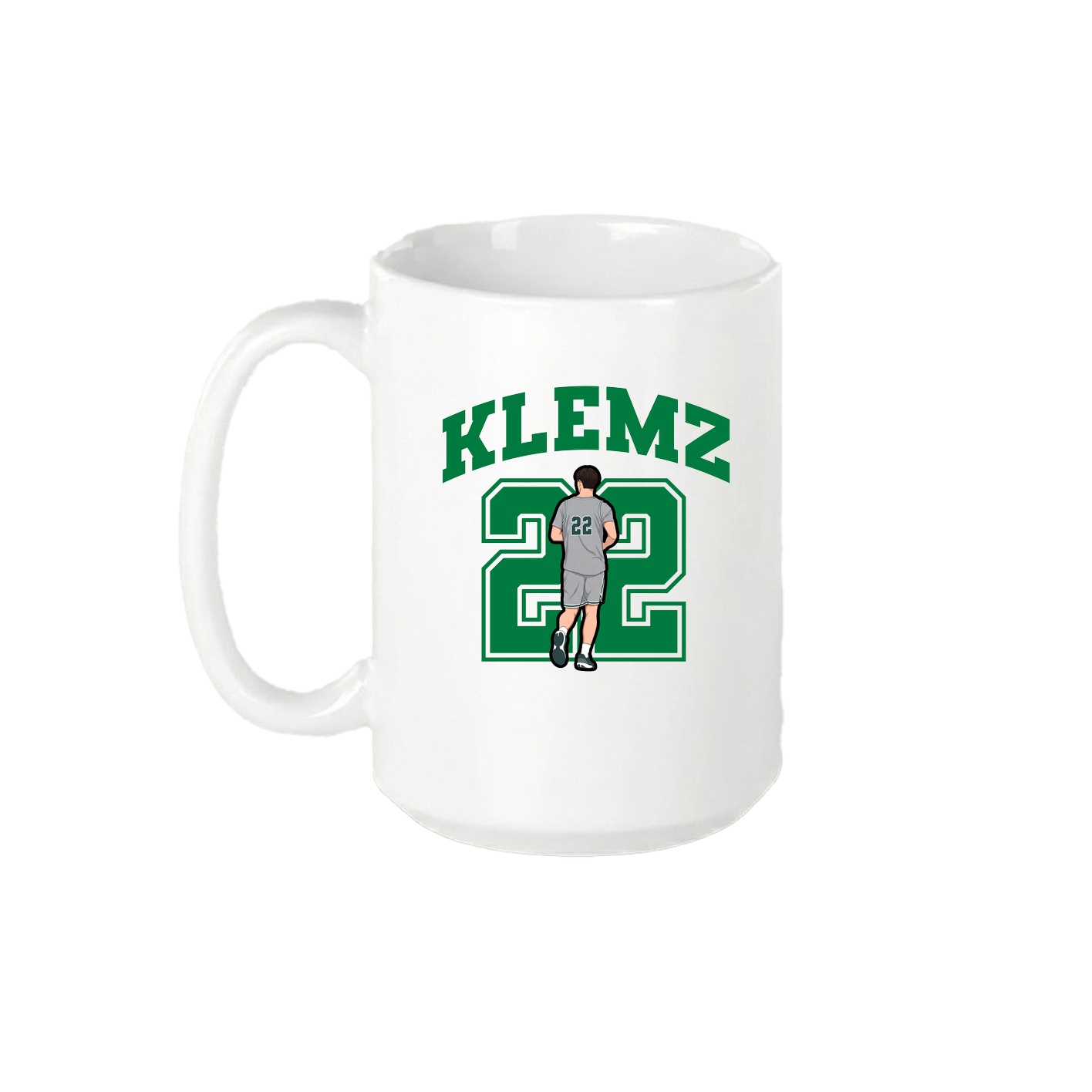 15oz Coffee Mug — Number in White