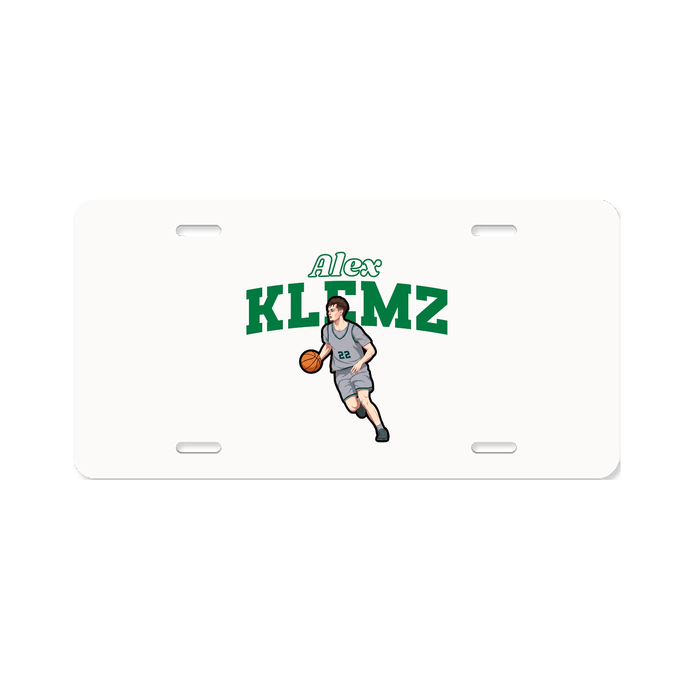 License Plate — Name Arch in Classic