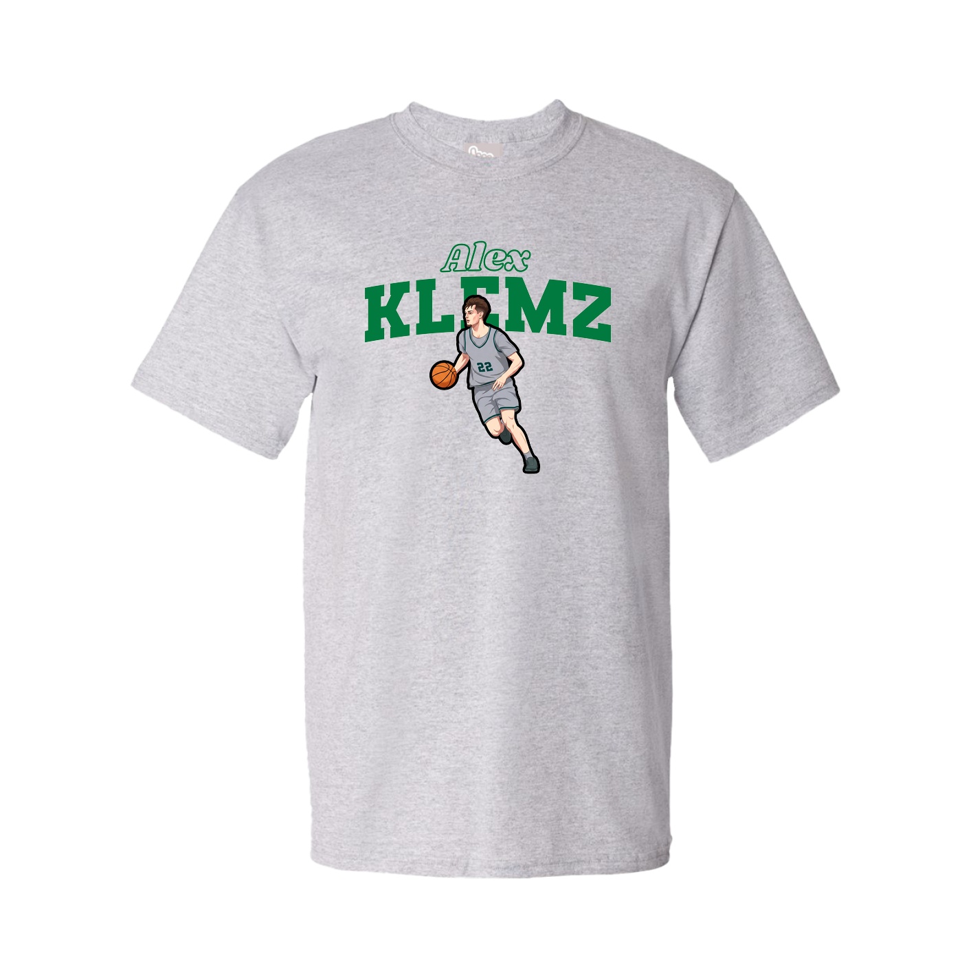 Youth Tee — Name Arch in Grey