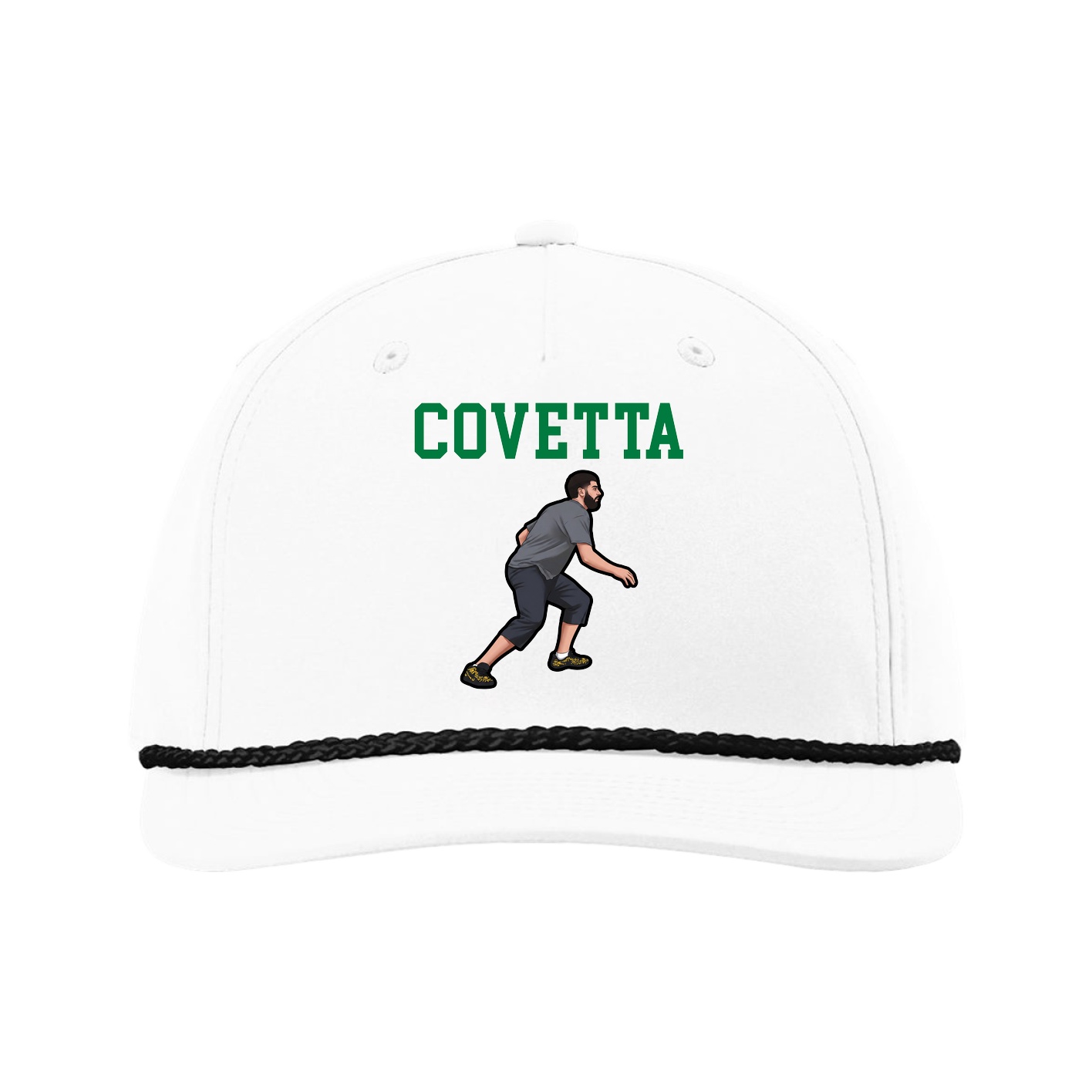Five-Panel Classic Rope Cap — Shirsey in White