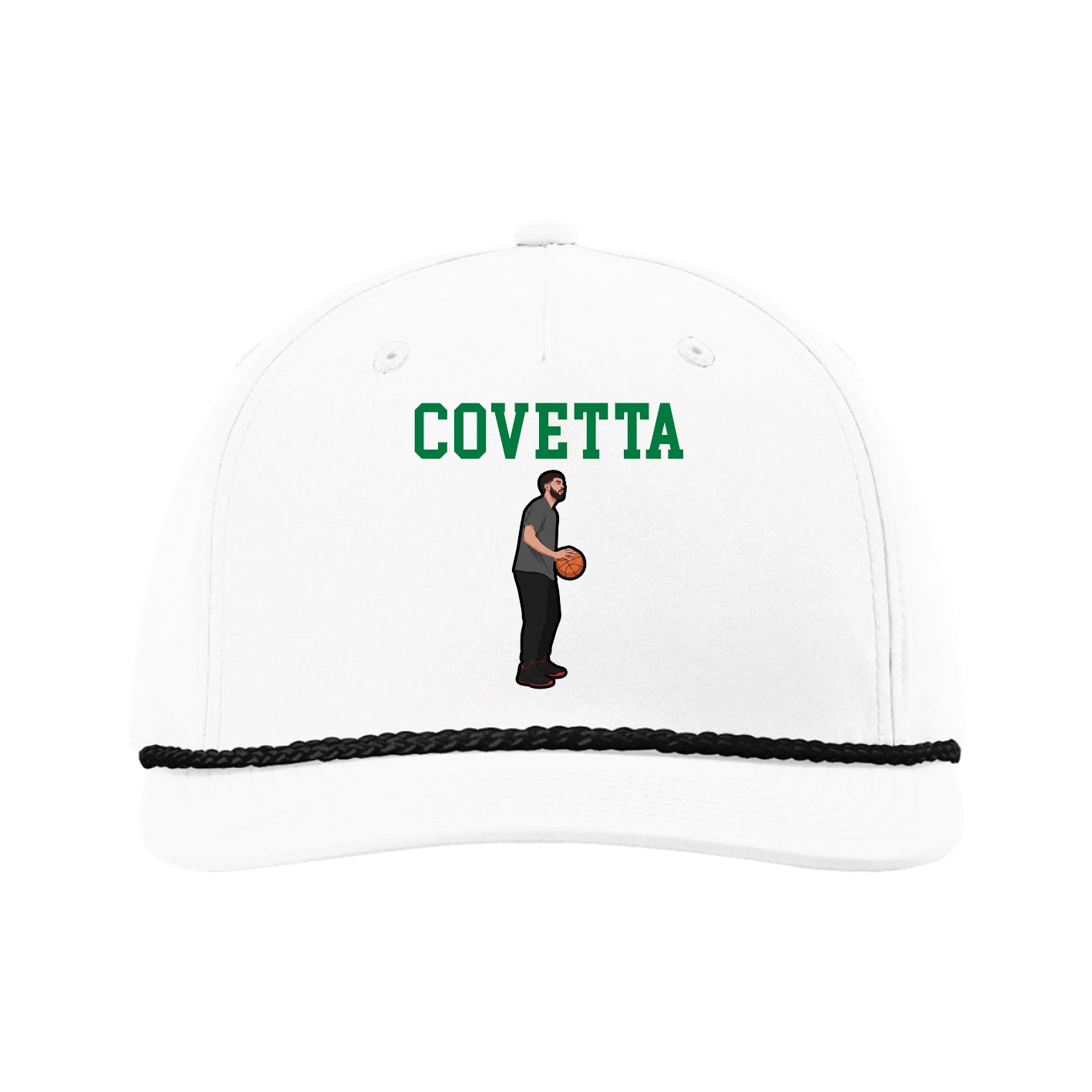 Five-Panel Classic Rope Cap — Shirsey in White