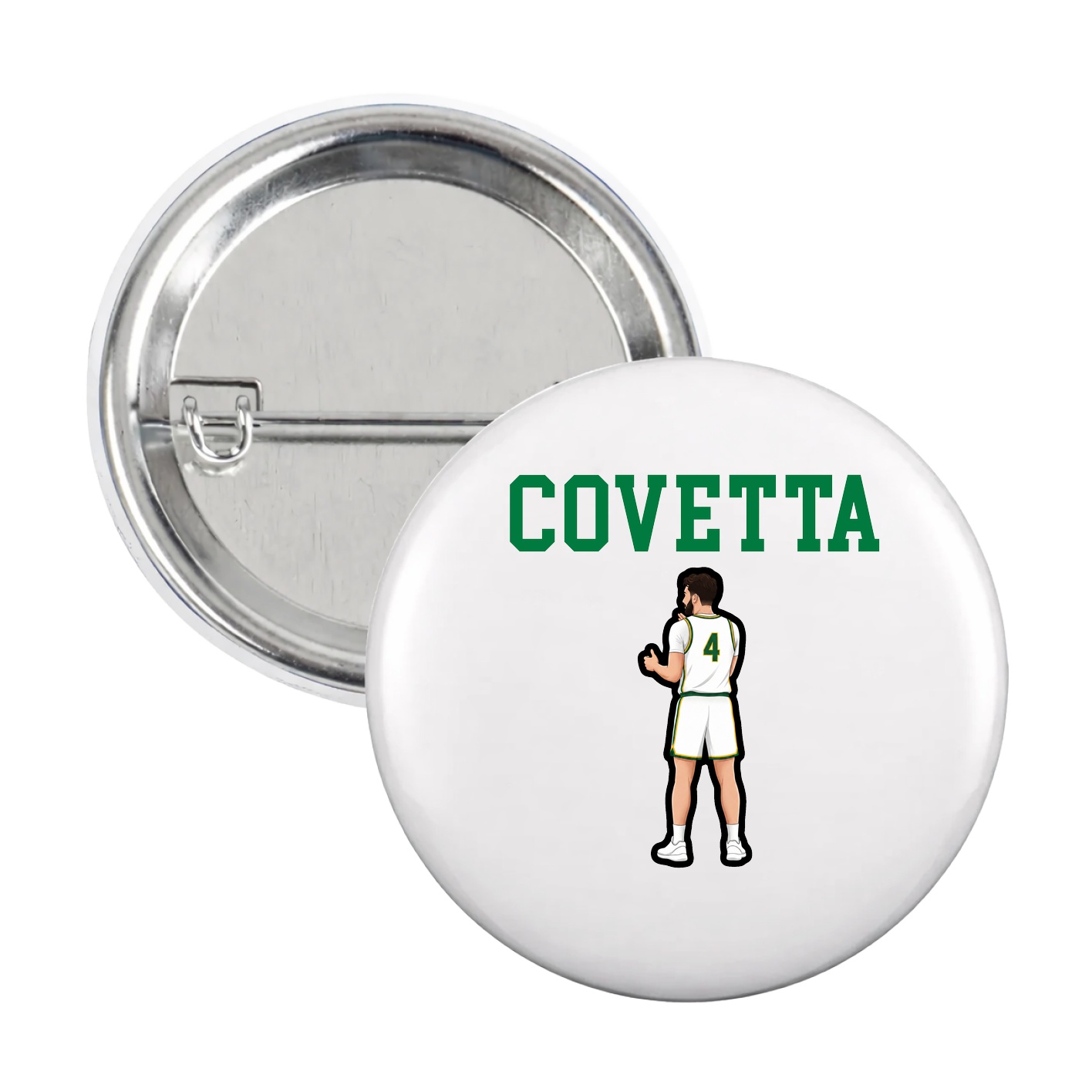 Game Day Button — Shirsey in White