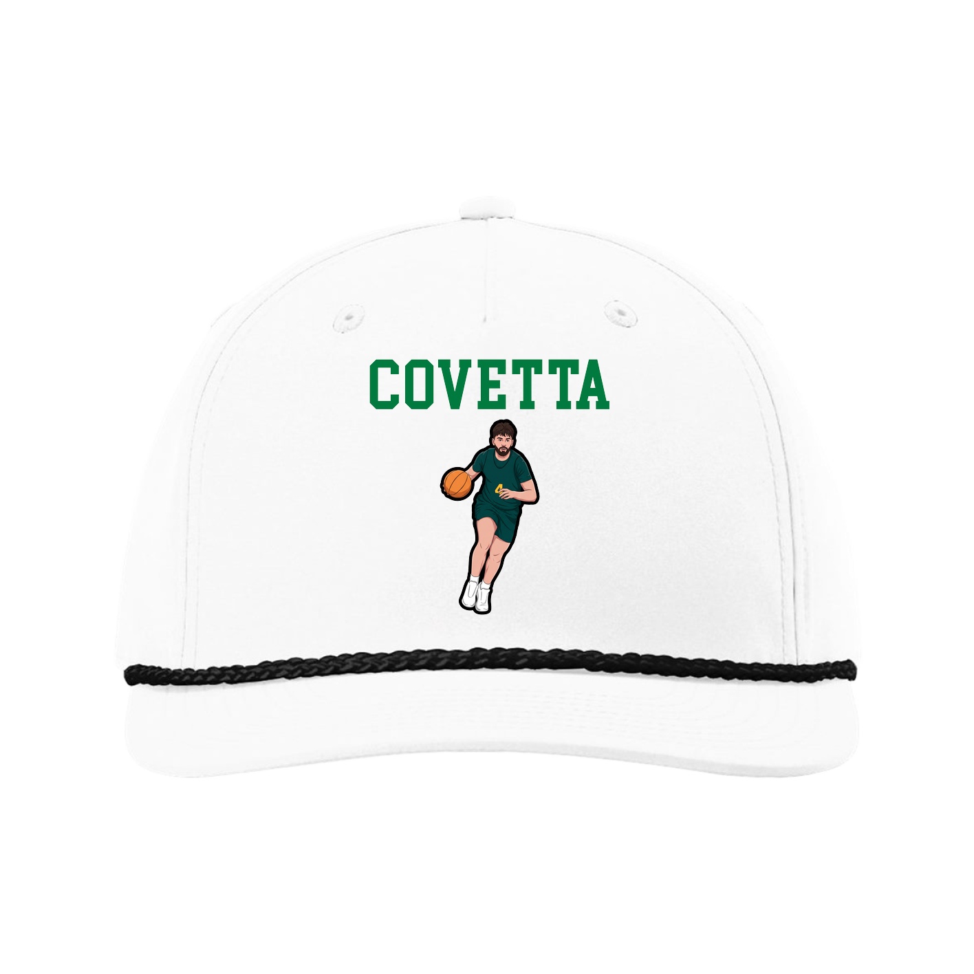 Five-Panel Classic Rope Cap — Shirsey in White