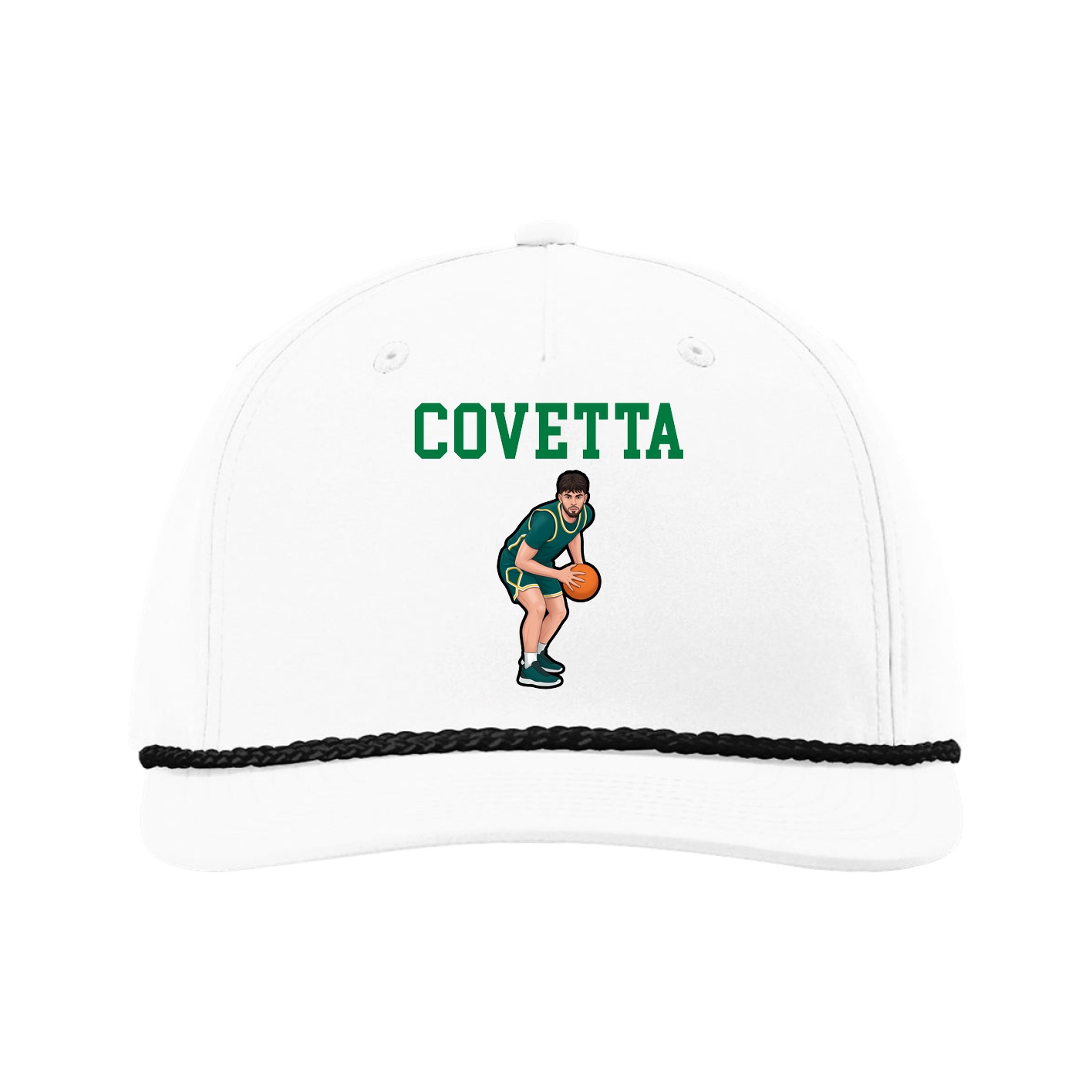 Five-Panel Classic Rope Cap — Shirsey in White