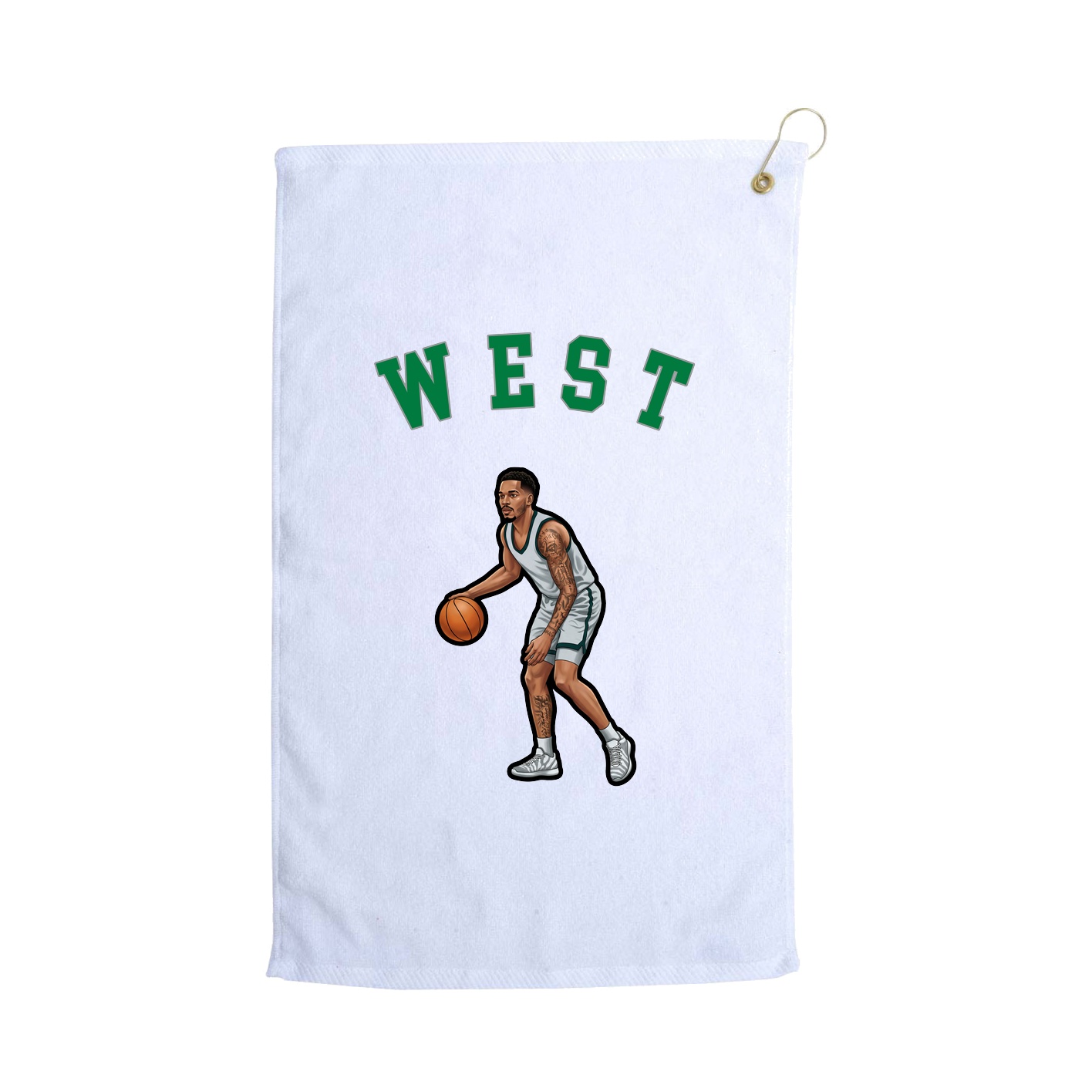 Golf Towel — Shirsey Arch in White