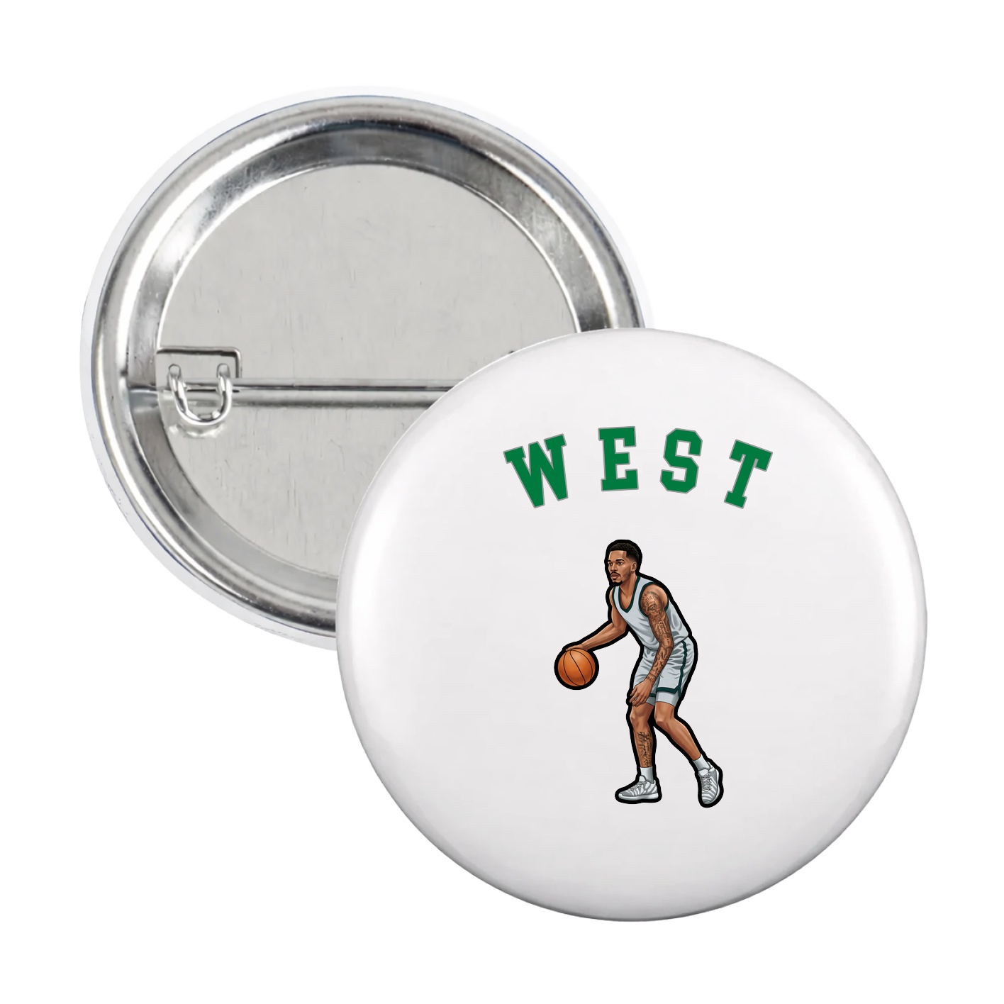 Game Day Button — Shirsey Arch in White