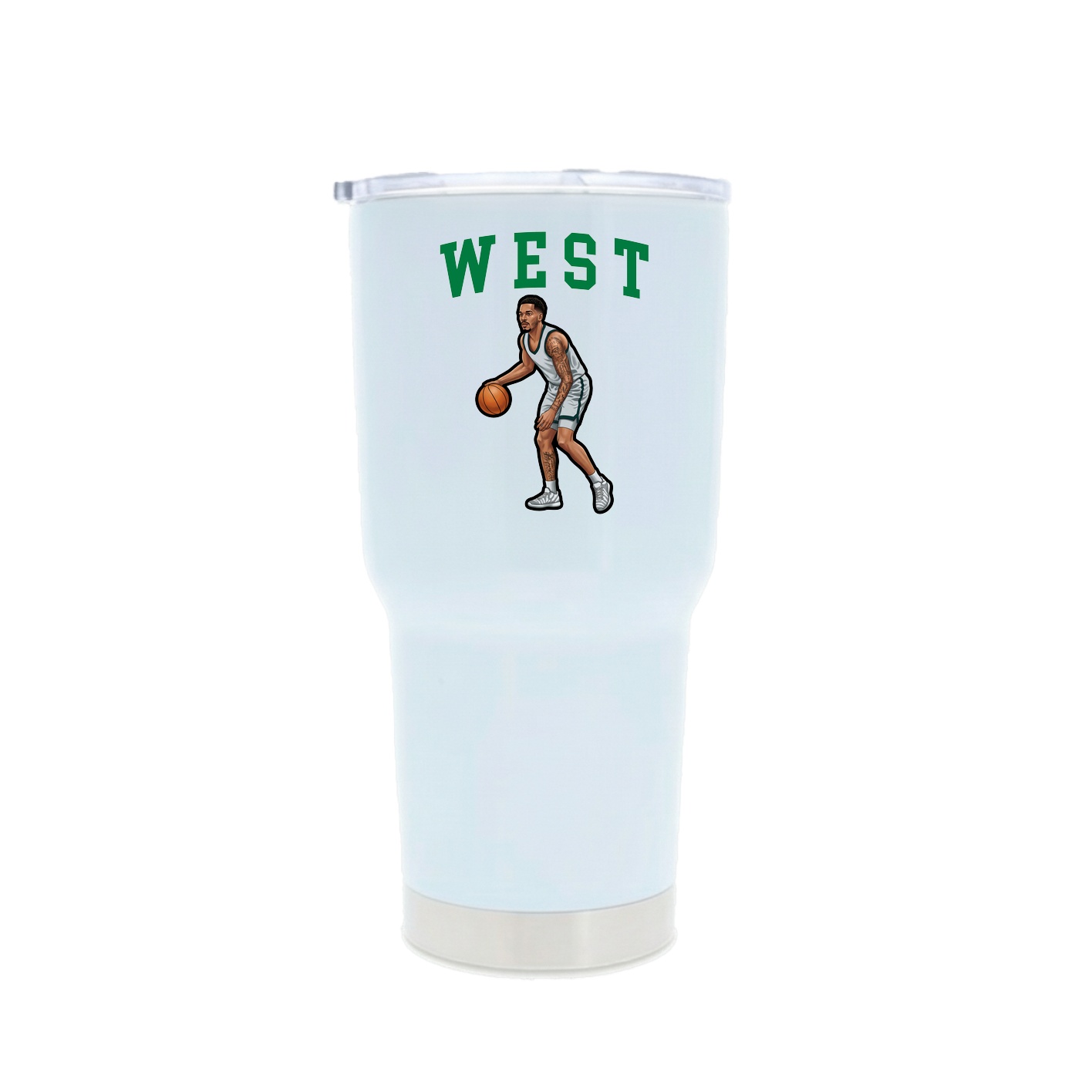 30oz Stainless Steel Tumbler — Shirsey in White