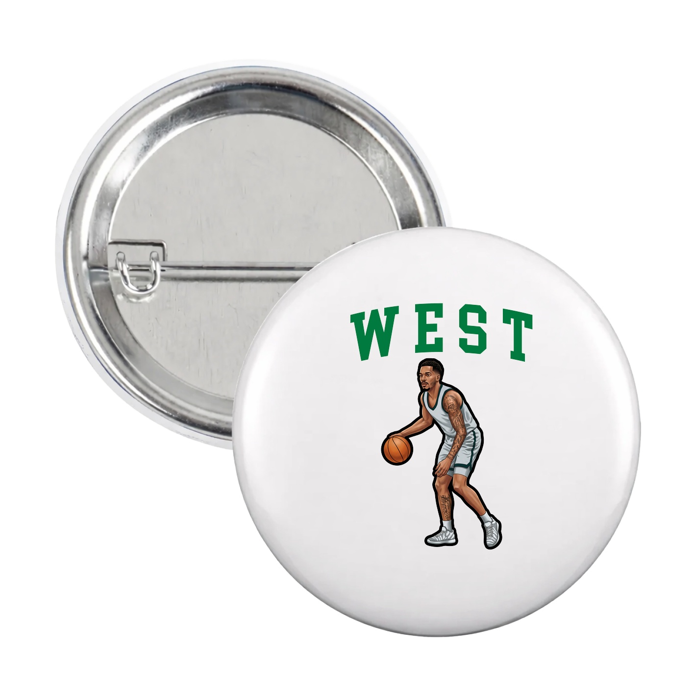 Game Day Button — Shirsey in White