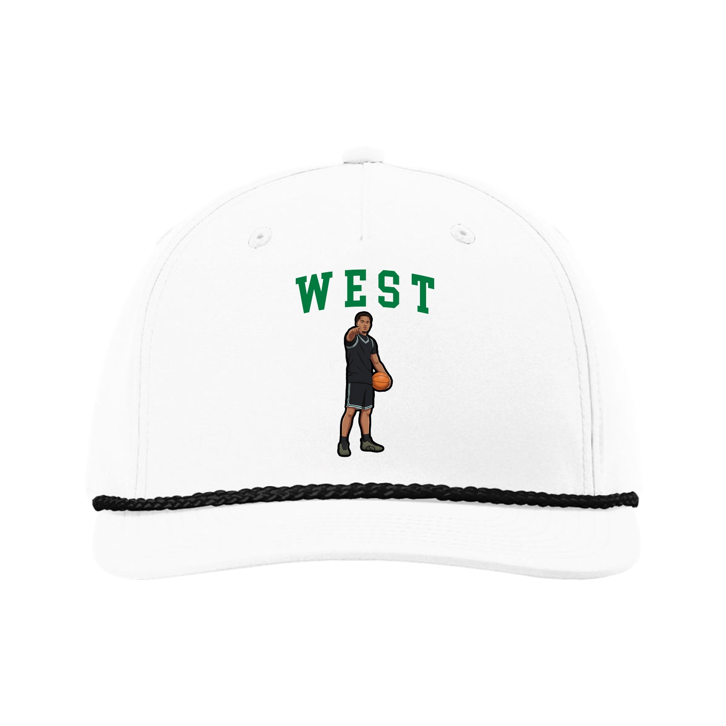 Five-Panel Classic Rope Cap — Shirsey in White