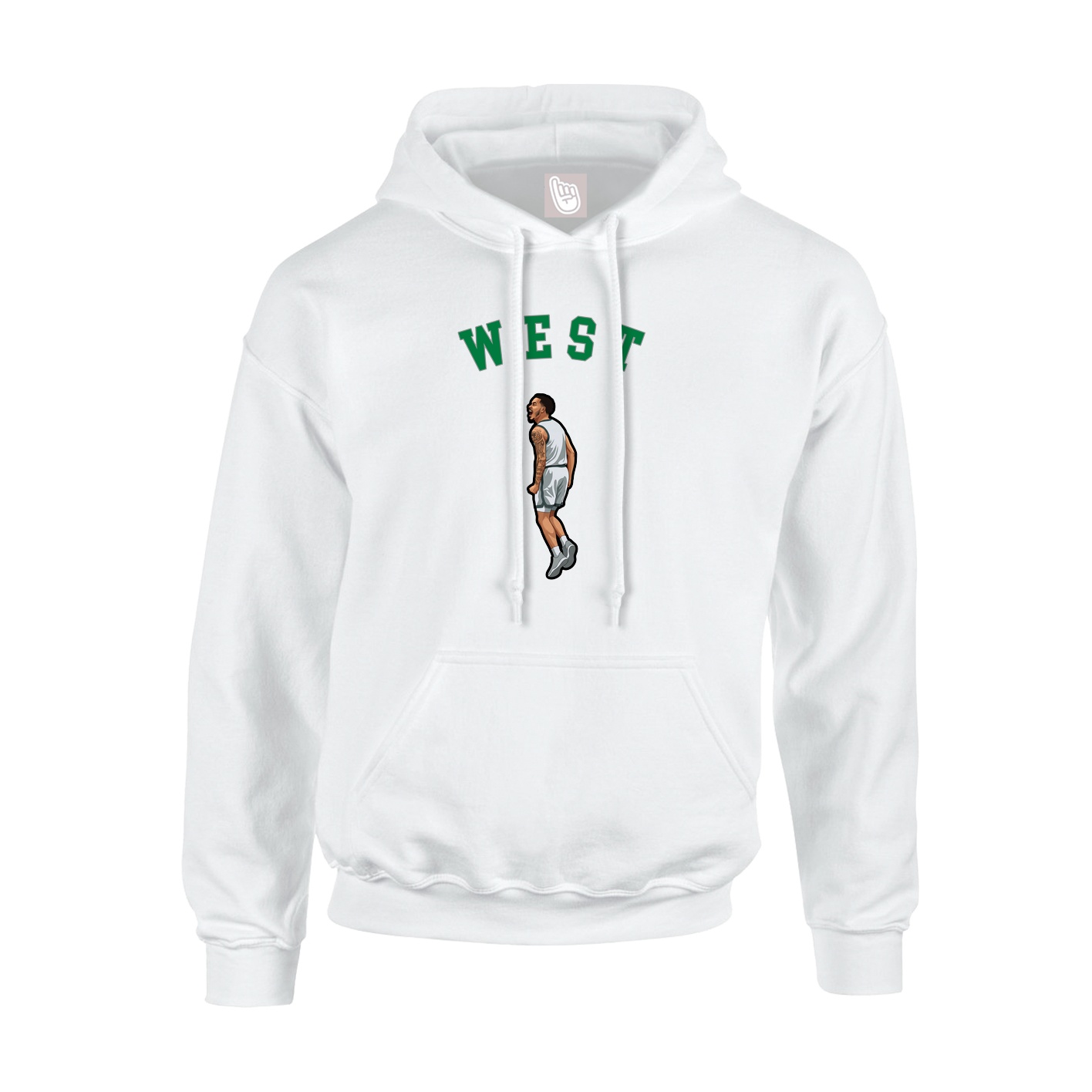 Hoodie — Shirsey Arch in White