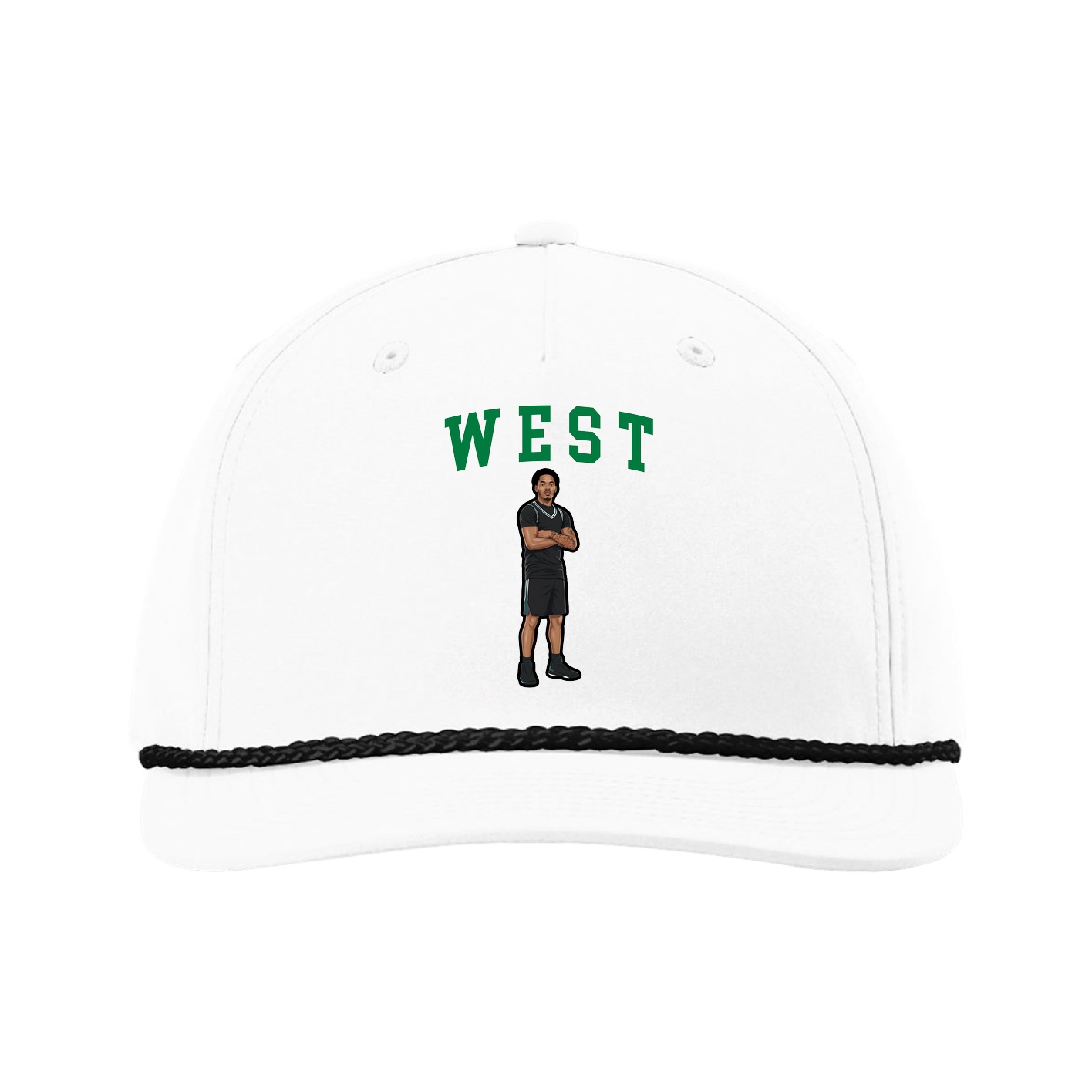 Five-Panel Classic Rope Cap — Shirsey in White