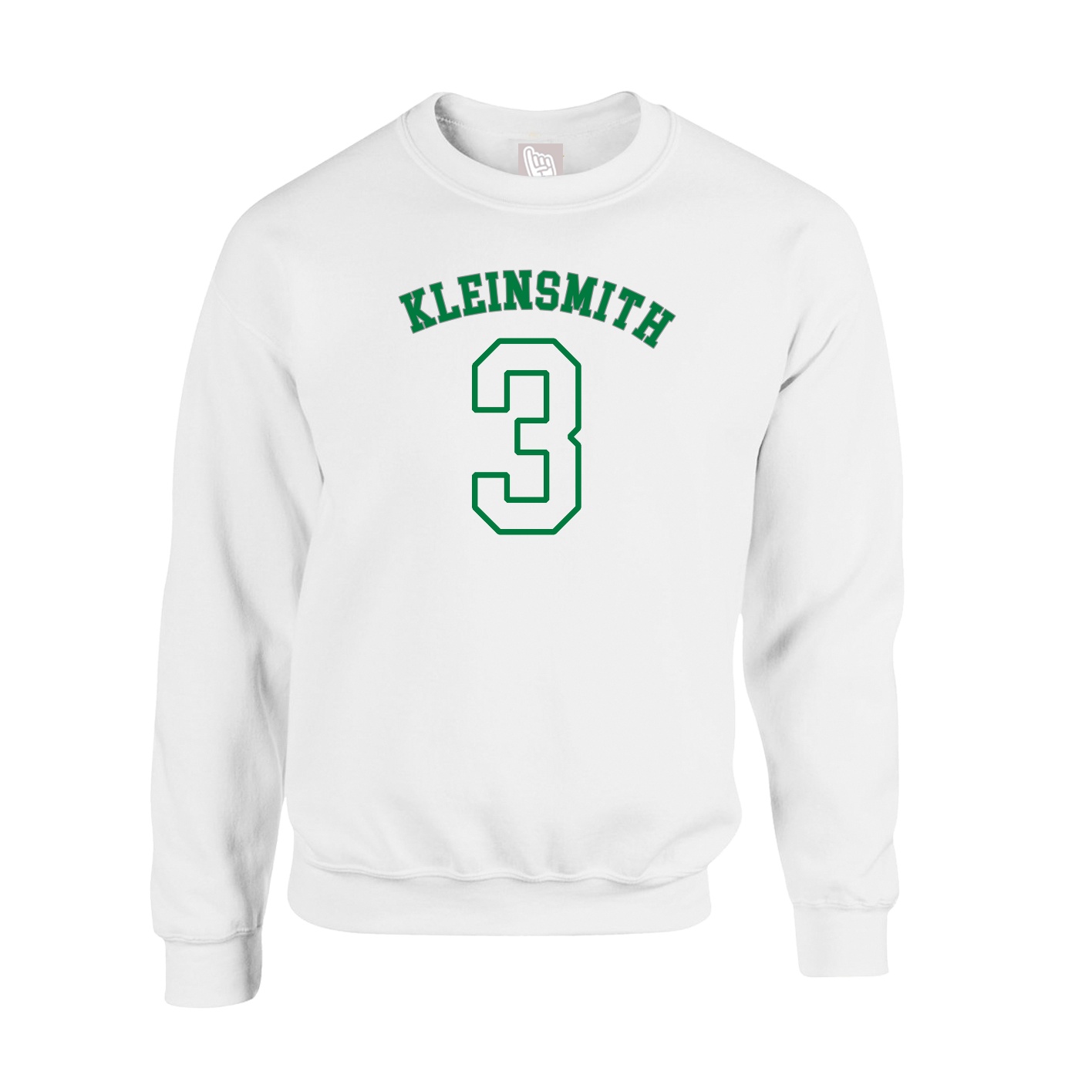 Fleece Crew — Shirsey Arch in White