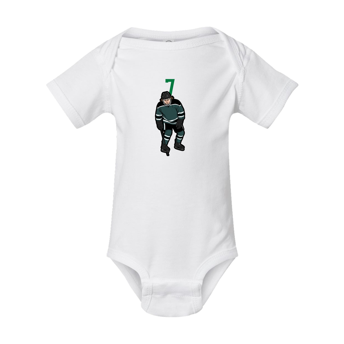 Baby Onesie — Number Top in White