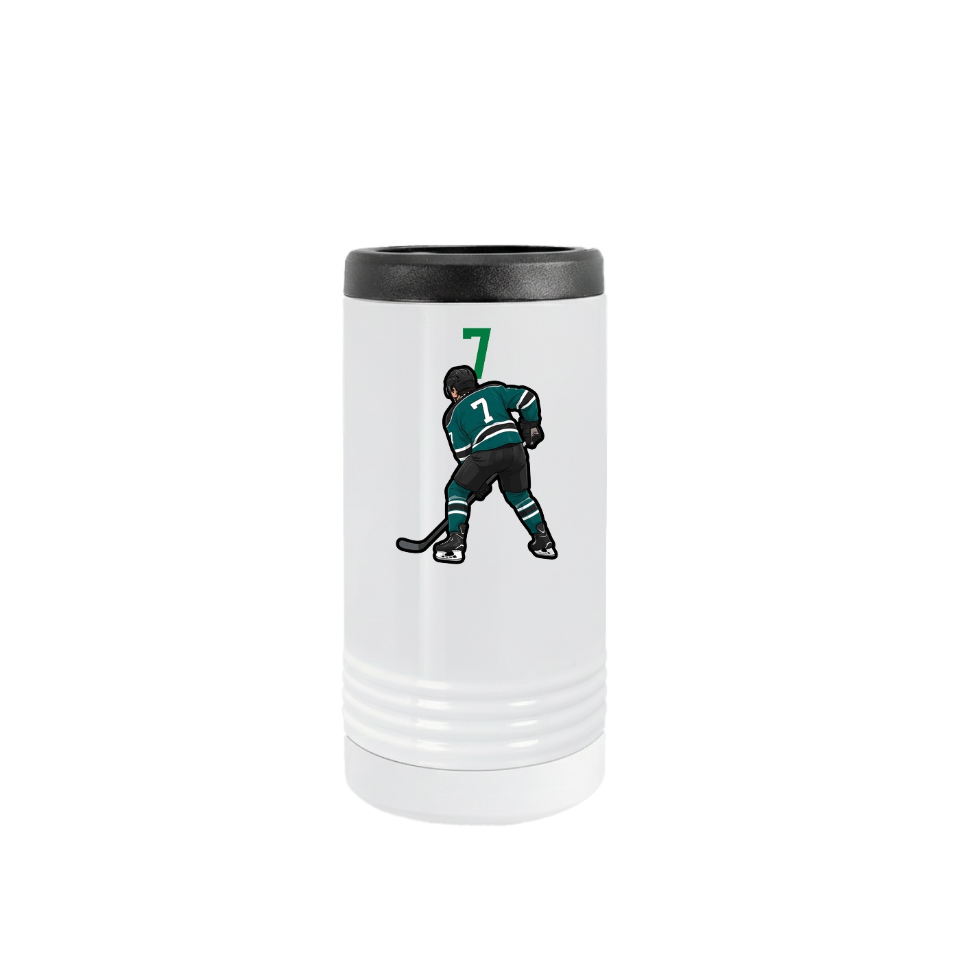 Slim Beverage Holder — Number Top in White