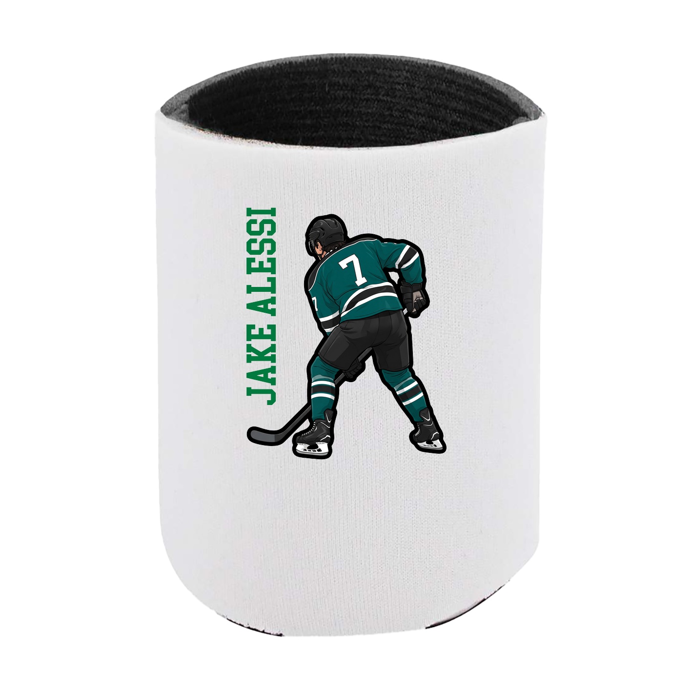 Can Holder — Name Vertical in White