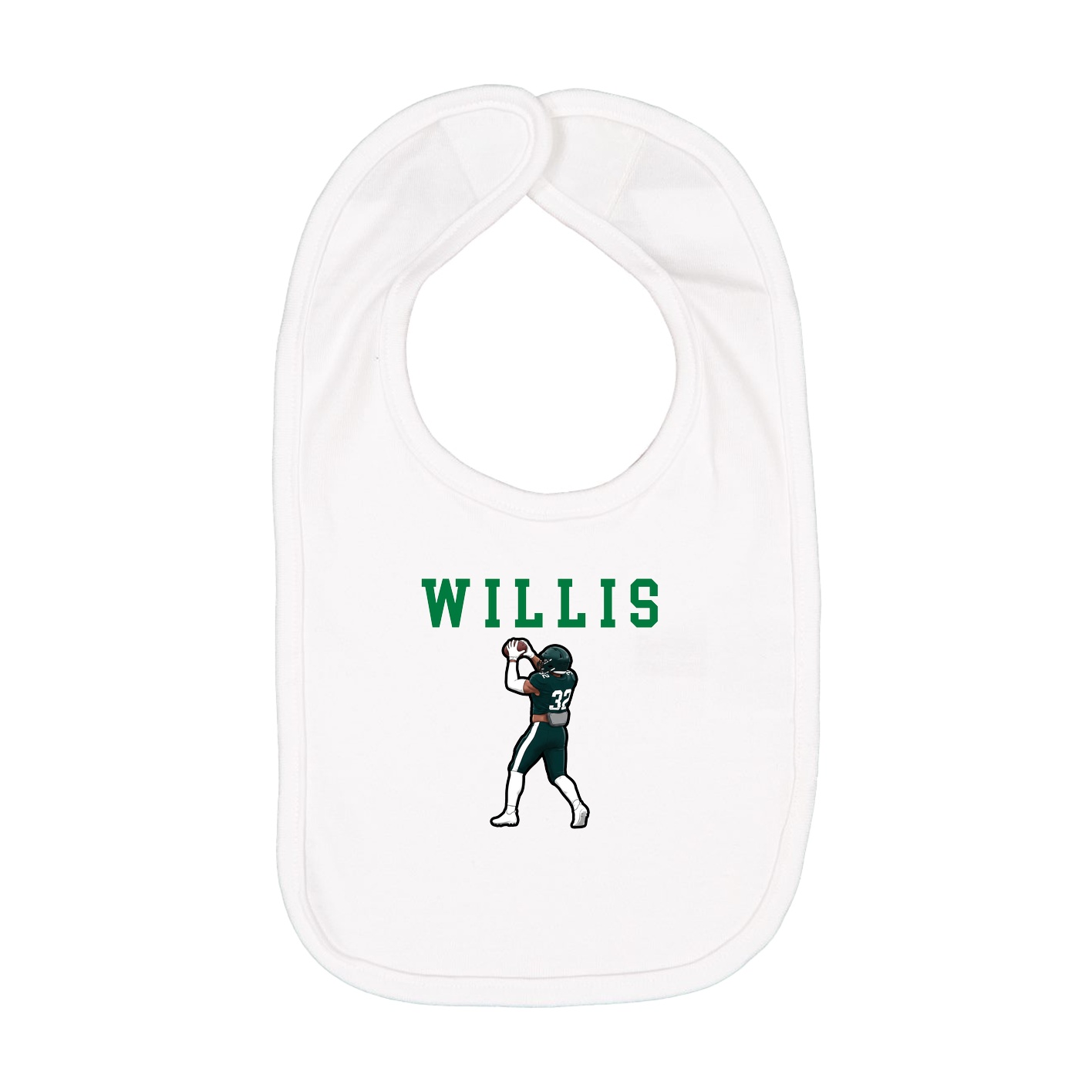 Infant Bib — Shirsey in White