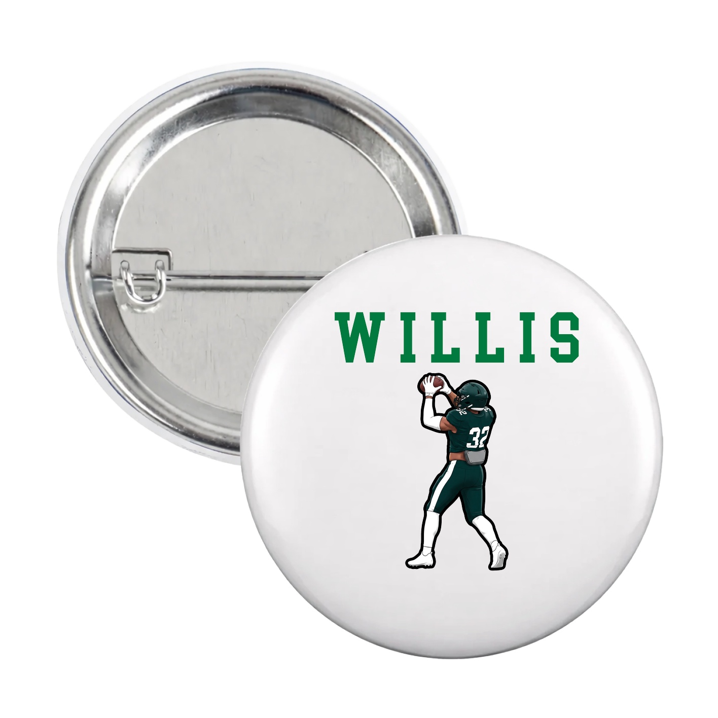 Game Day Button — Shirsey in White