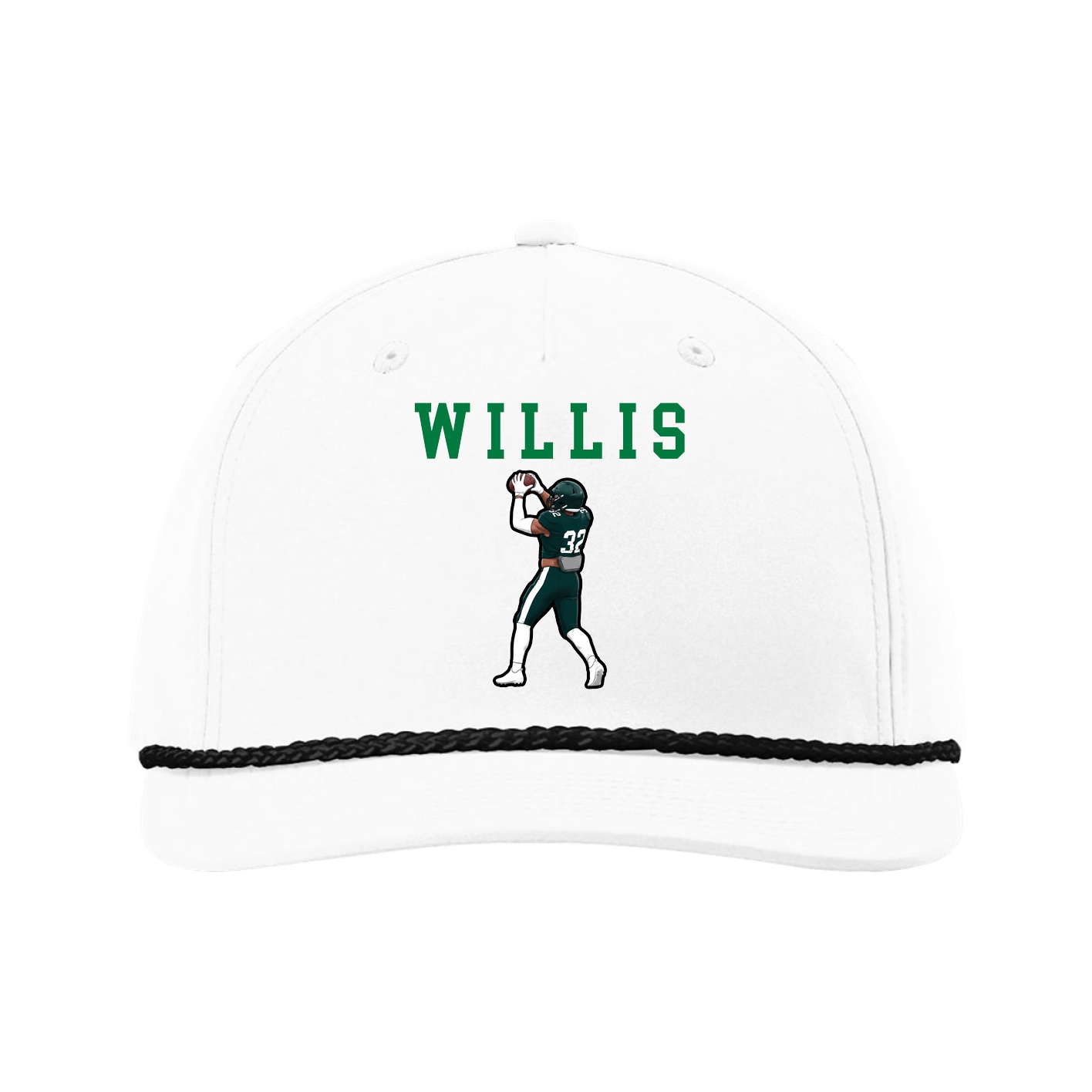 Five-Panel Classic Rope Cap — Shirsey in White