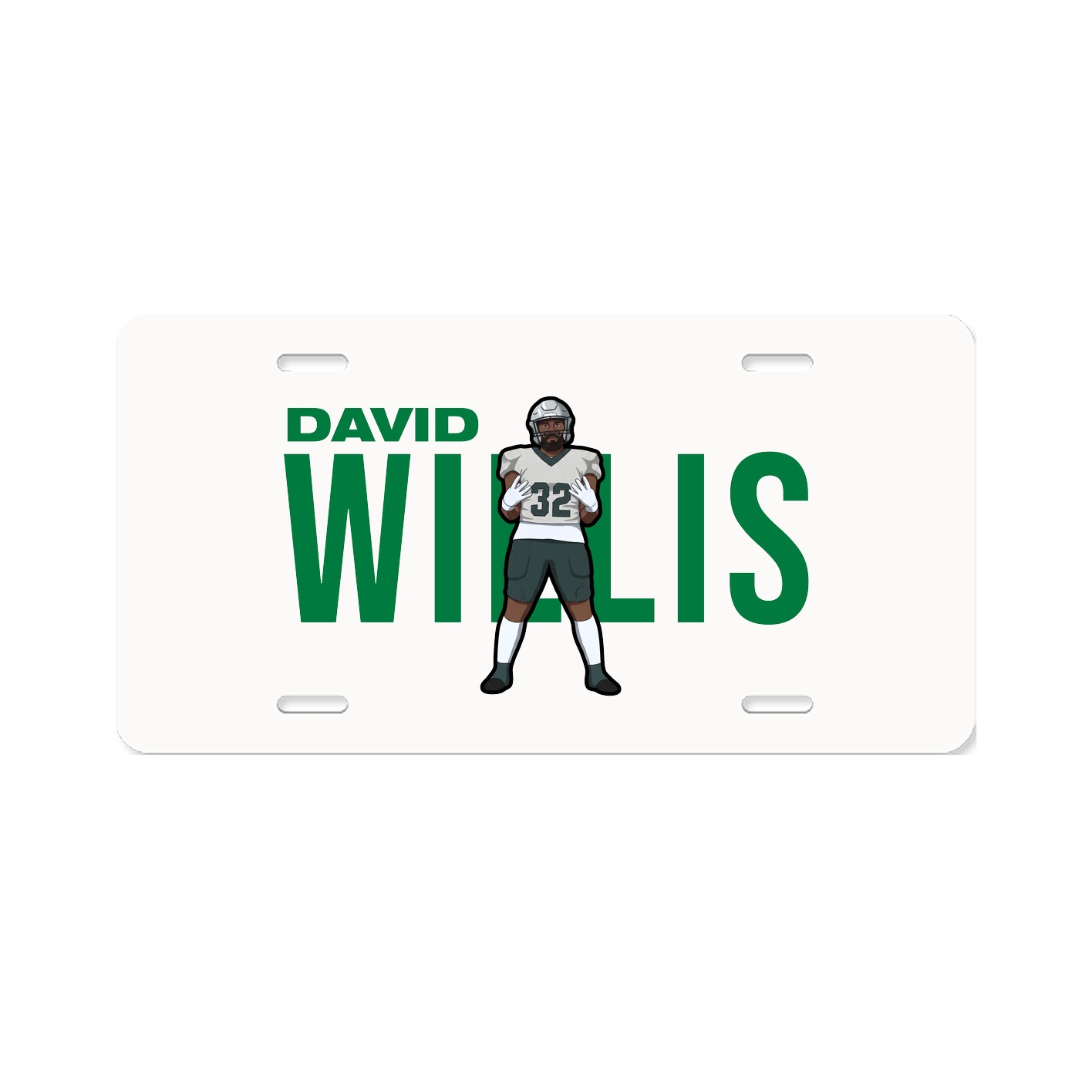 License Plate — Player Name in Classic