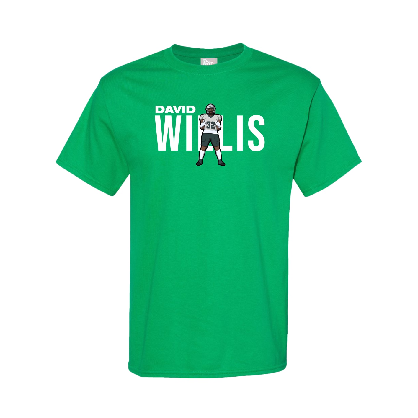 Youth Tee — Player Name in Green