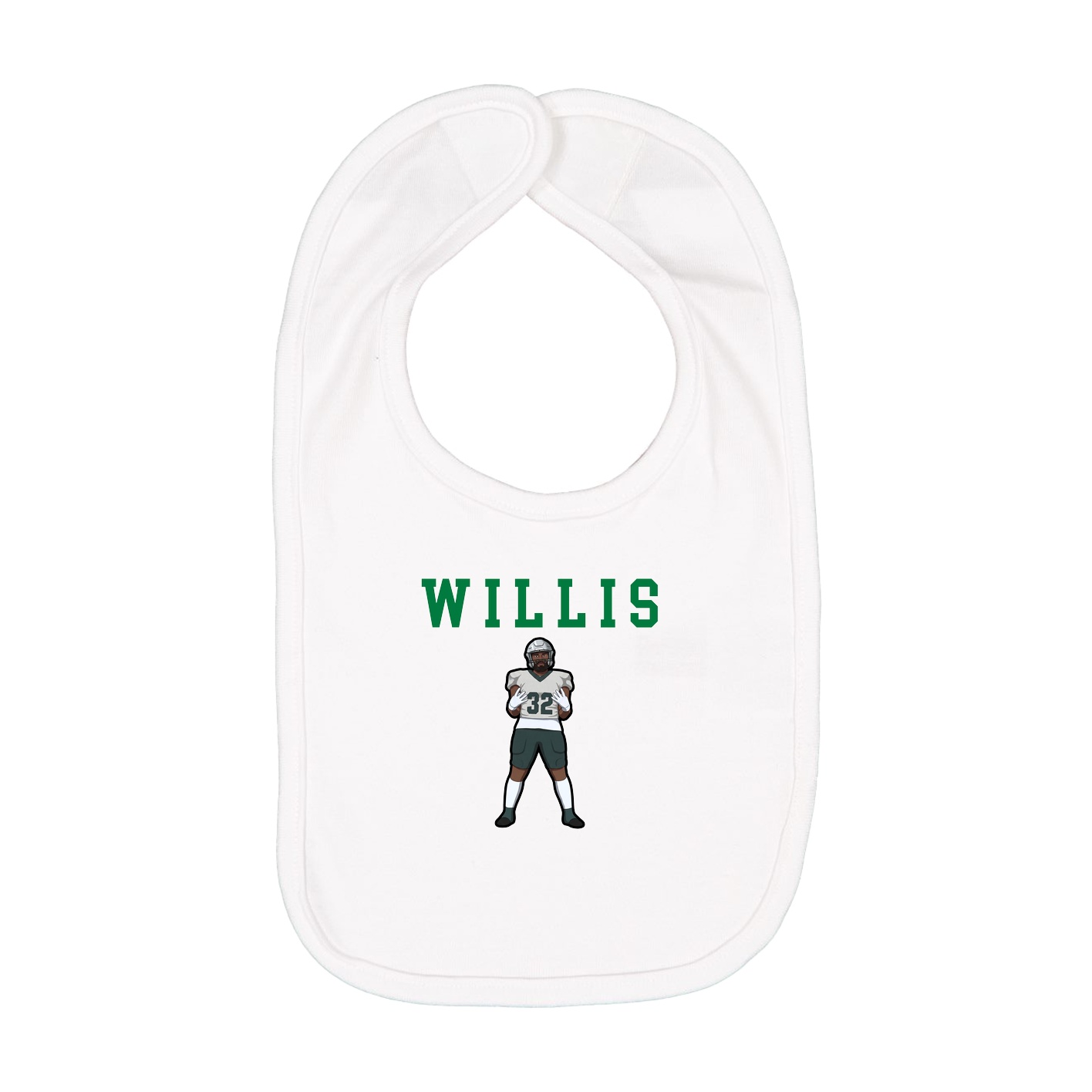Infant Bib — Shirsey in White