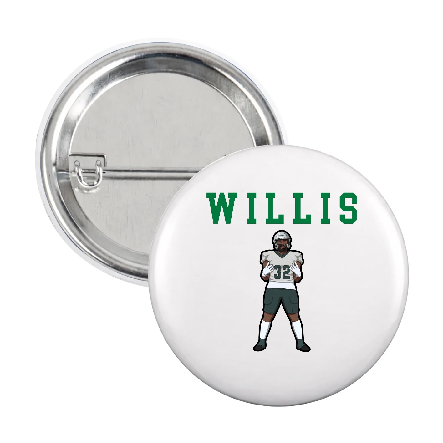 Game Day Button — Shirsey in White