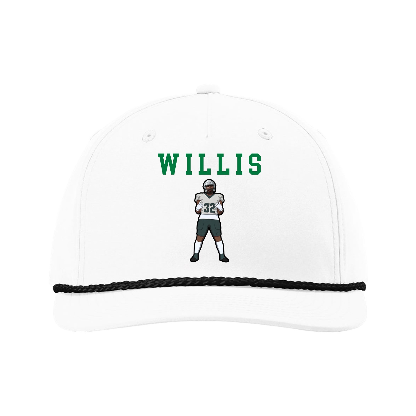 Five-Panel Classic Rope Cap — Shirsey in White