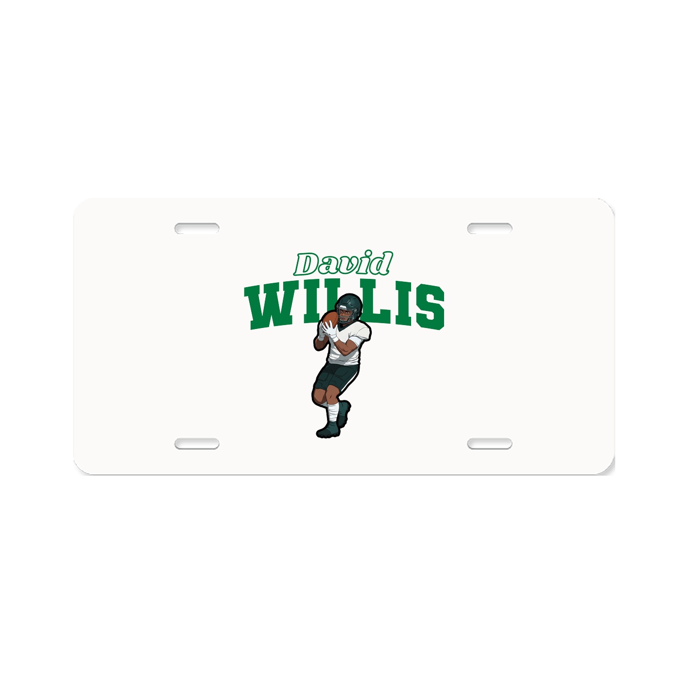 License Plate — Name Arch in Classic