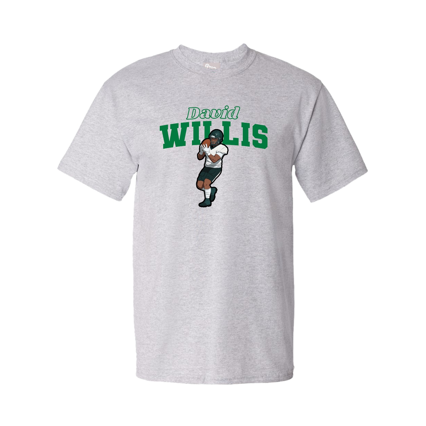 Youth Tee — Name Arch in Grey