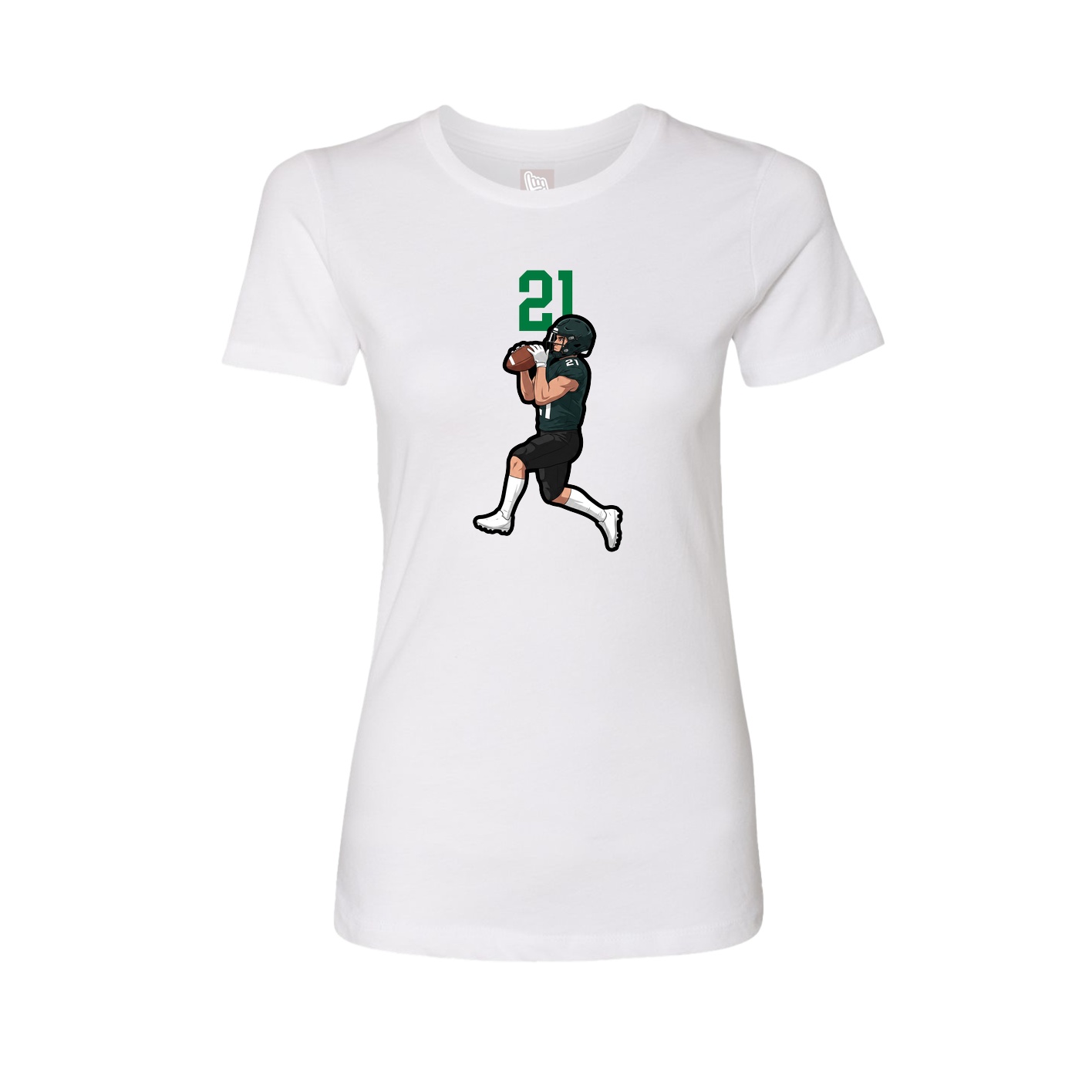 Womens Tee — Number Top in White
