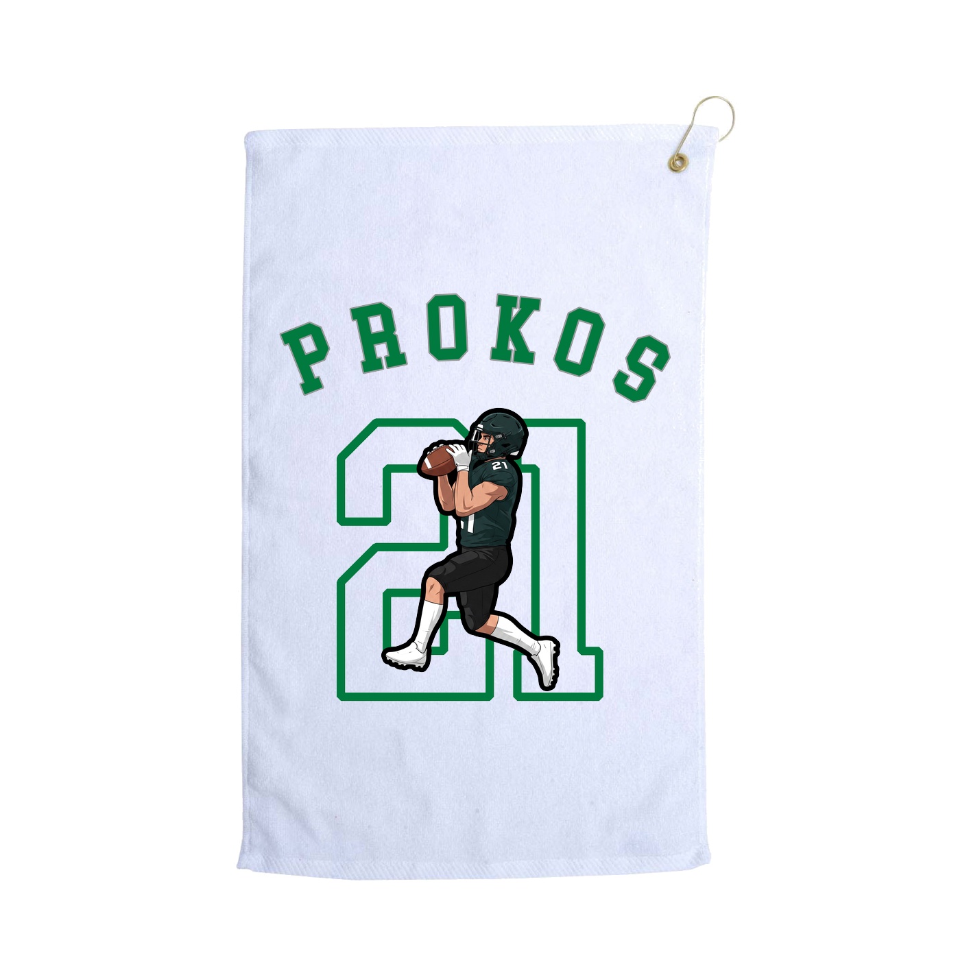 Golf Towel — Shirsey Arch in White