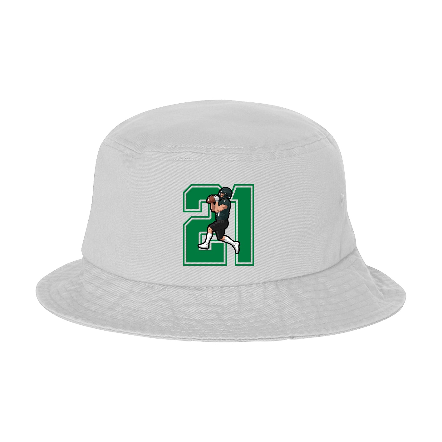 Bucket Cap — Number in White