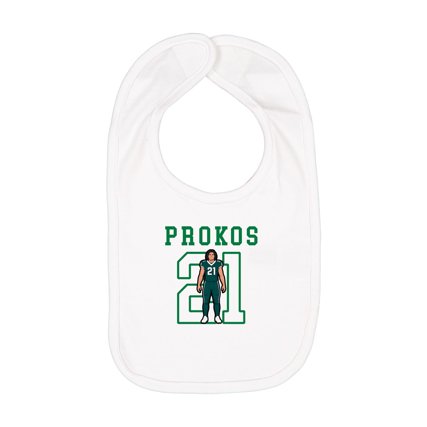 Infant Bib — Shirsey in White
