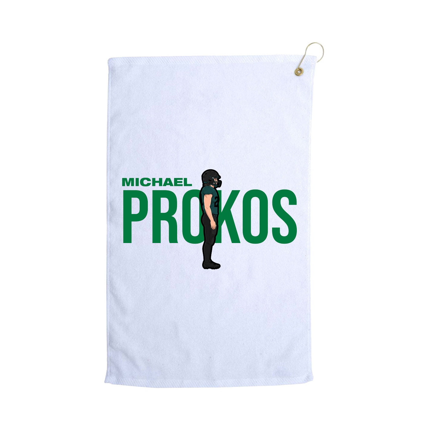 Golf Towel — Player Name in White