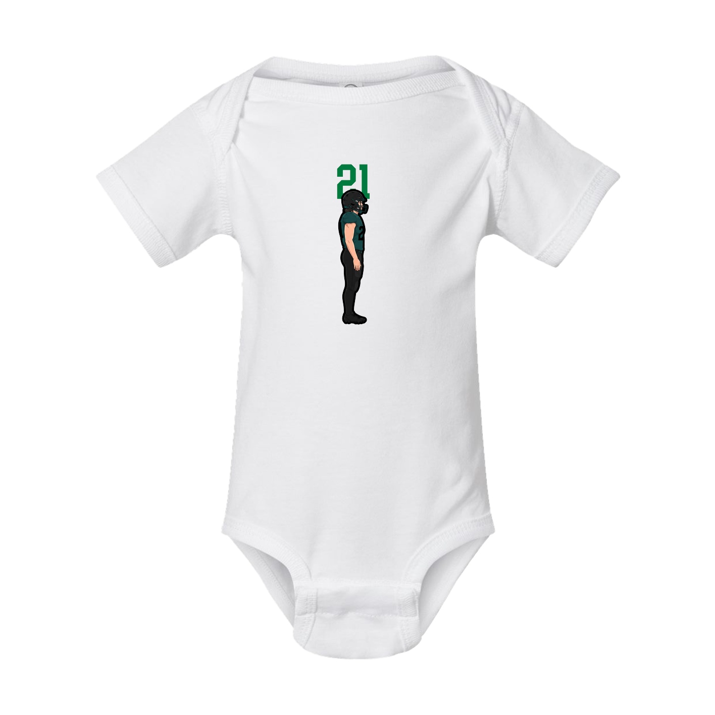 Baby Onesie — Number Top in White
