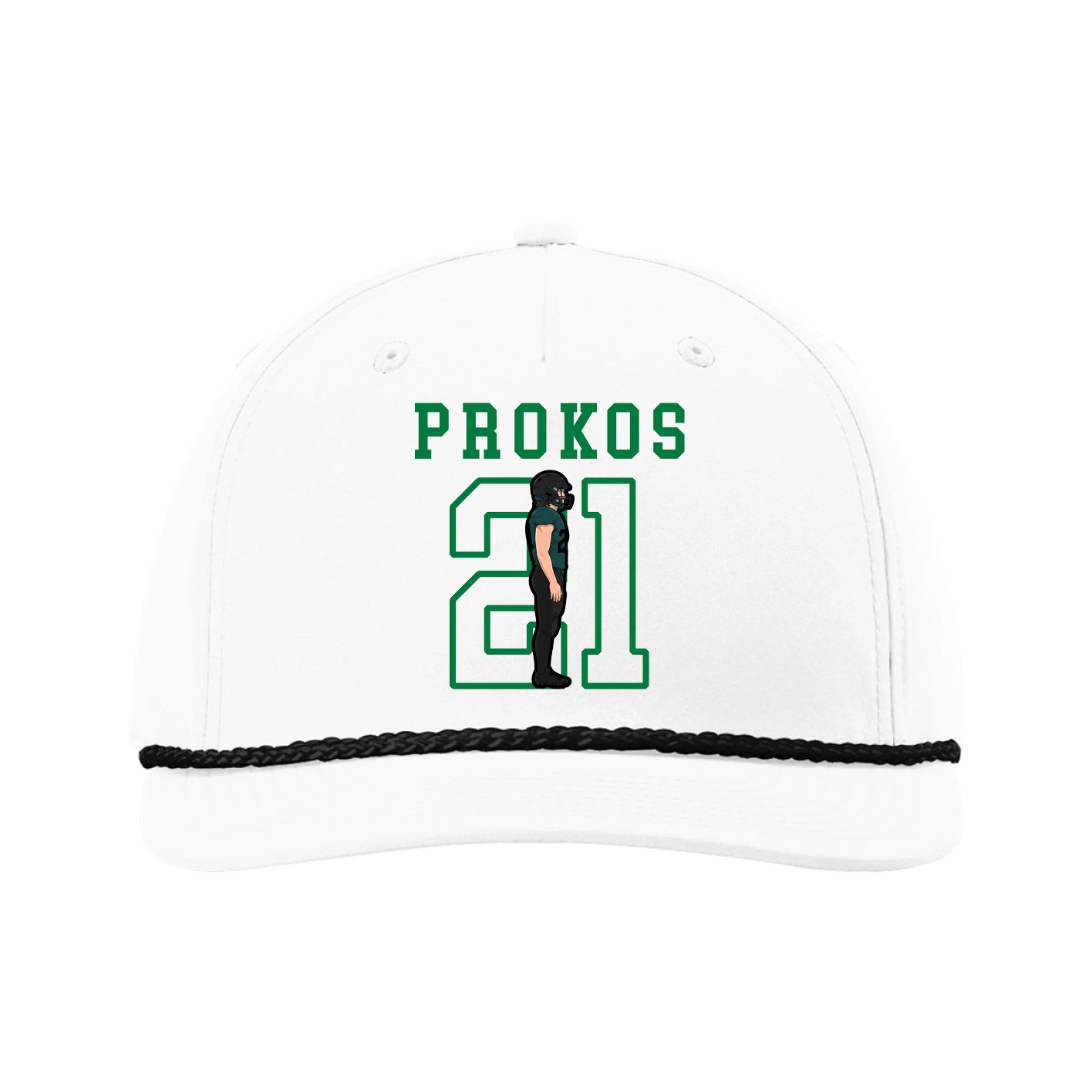 Five-Panel Classic Rope Cap — Shirsey in White