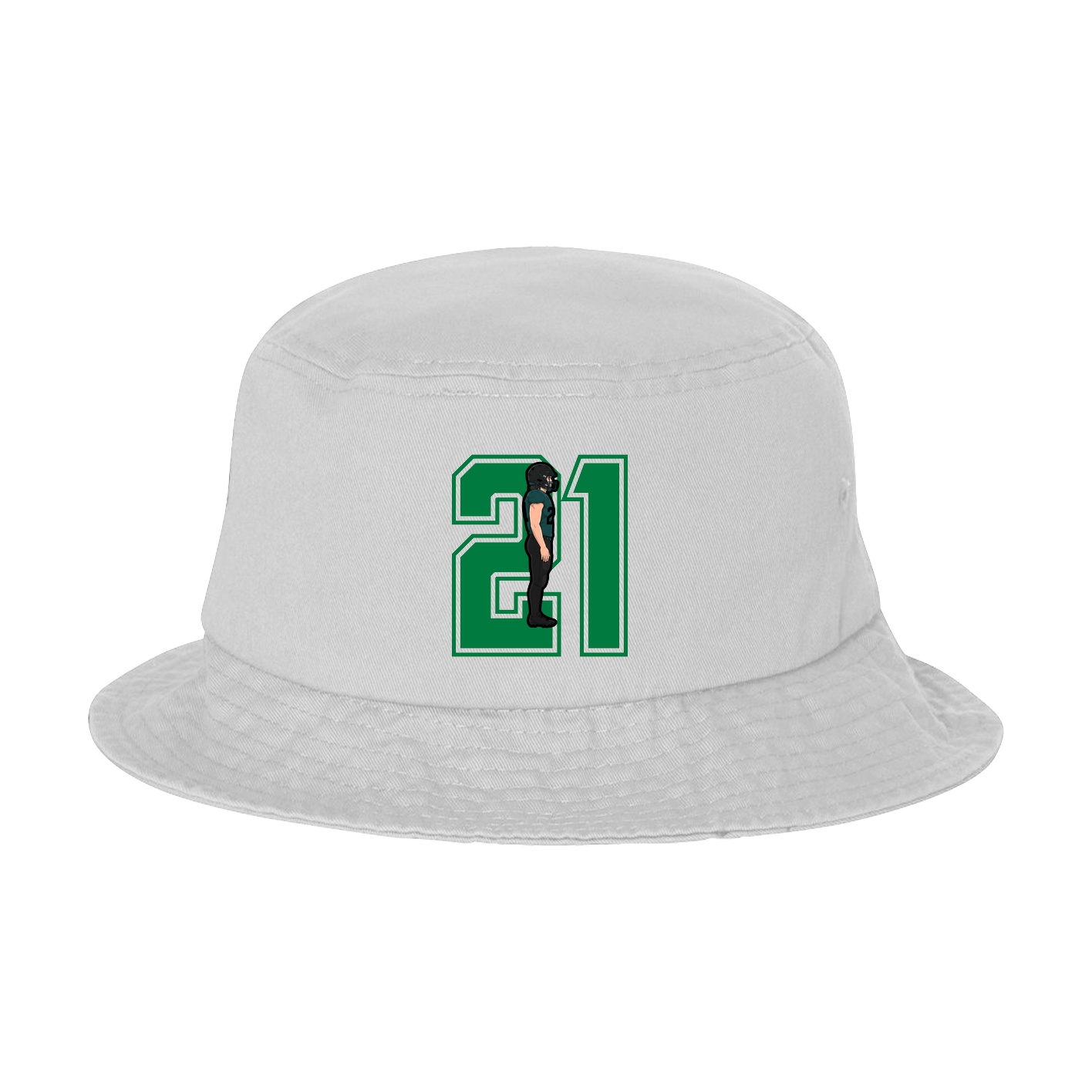 Bucket Cap — Number in White