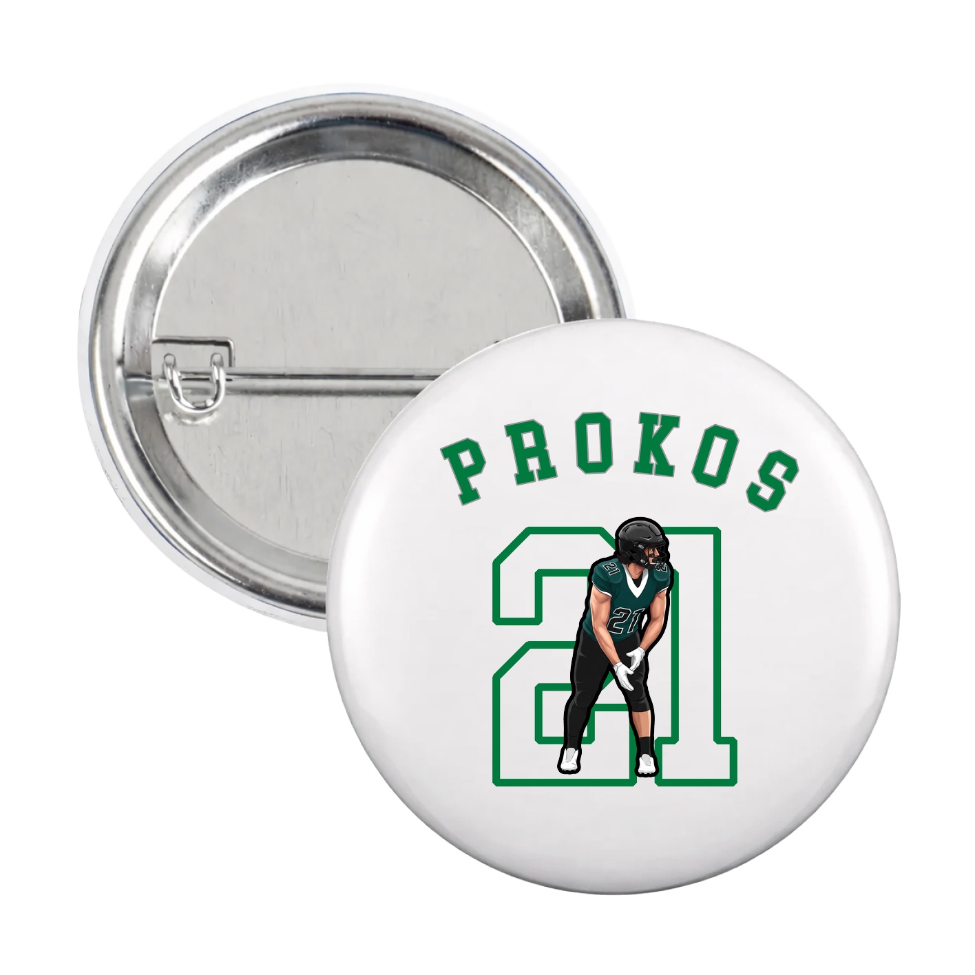 Game Day Button — Shirsey Arch in White