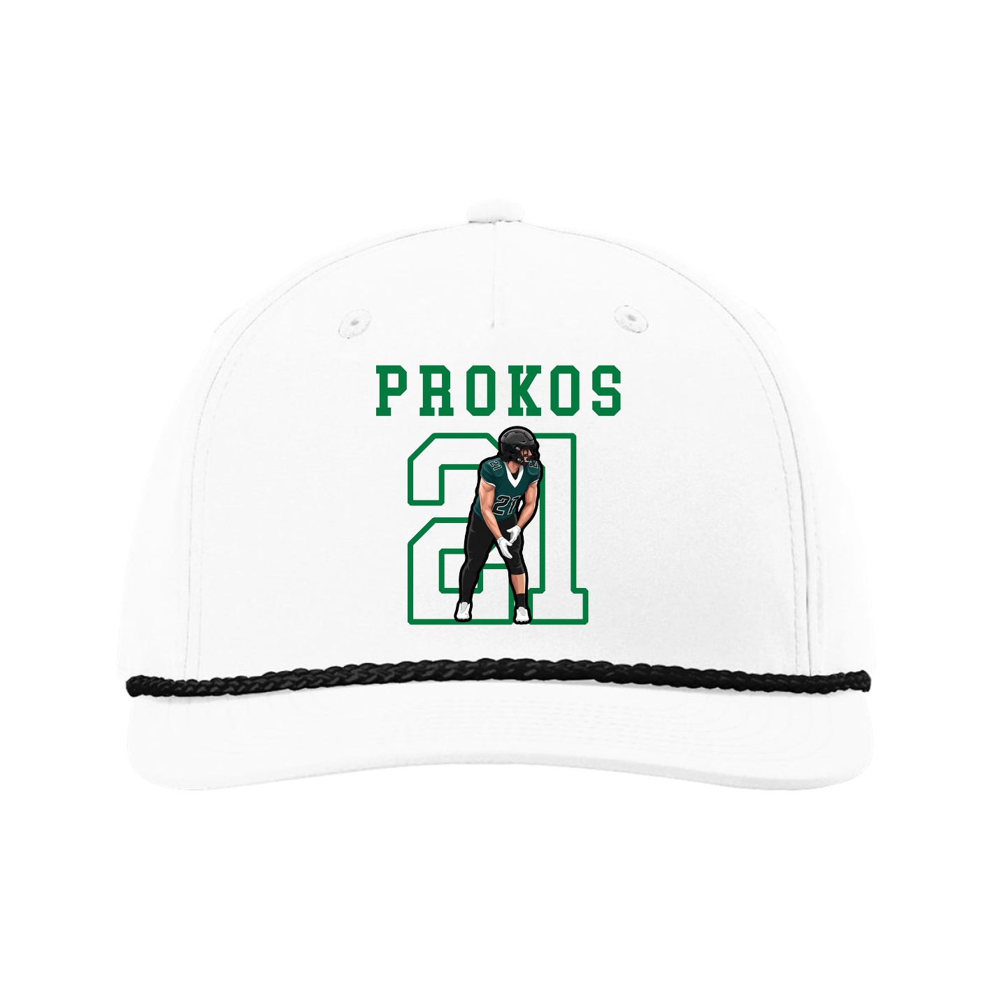Five-Panel Classic Rope Cap — Shirsey in White