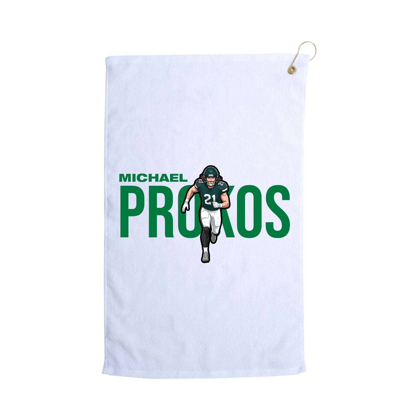 Golf Towel — Player Name in White