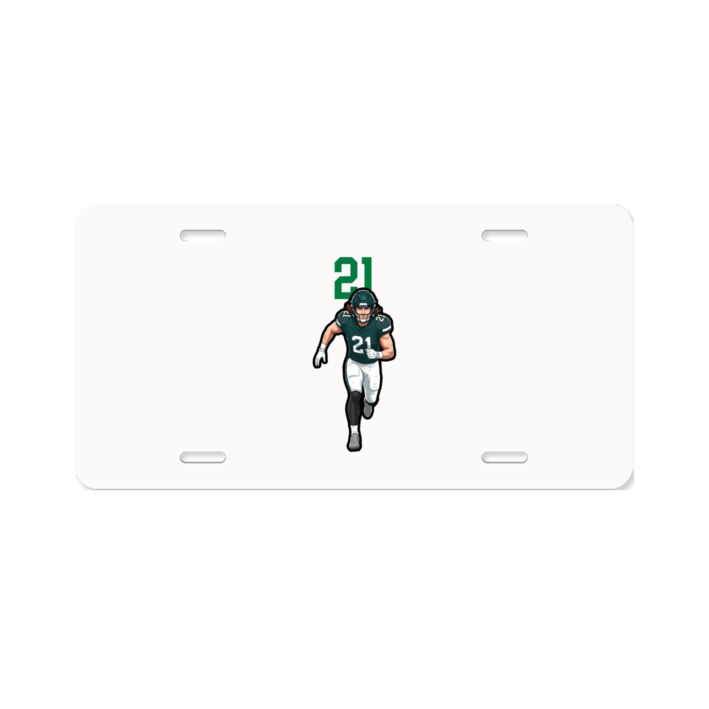 License Plate — Number Top in Classic
