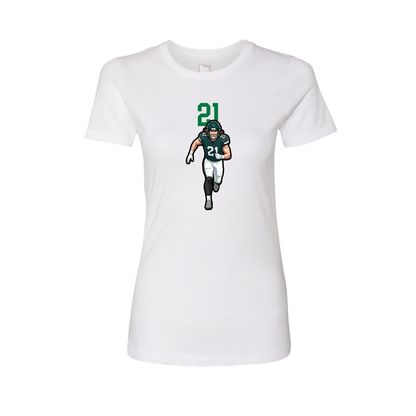 Womens Tee — Number Top in White