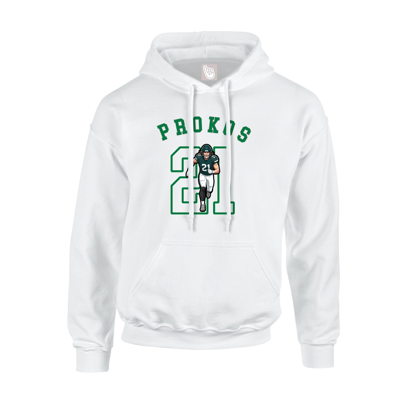Hoodie — Shirsey Arch in White