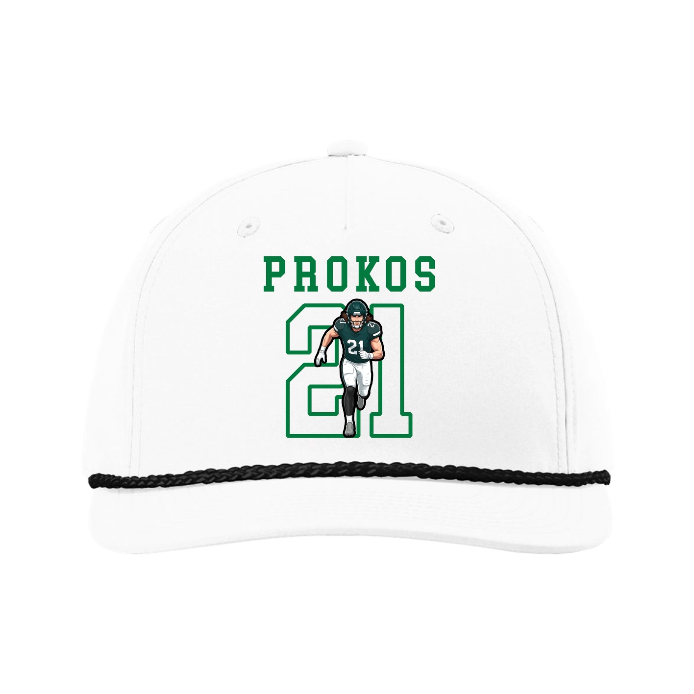 Five-Panel Classic Rope Cap — Shirsey in White