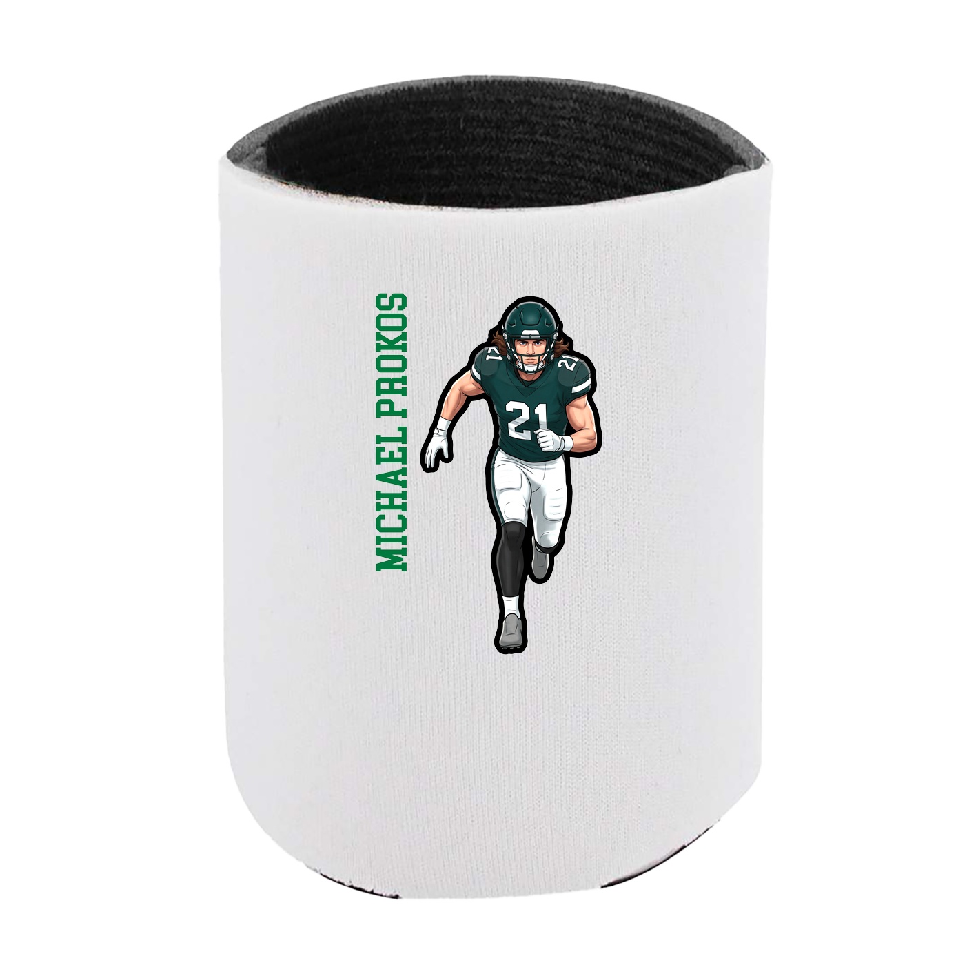 Can Holder — Name Vertical in White