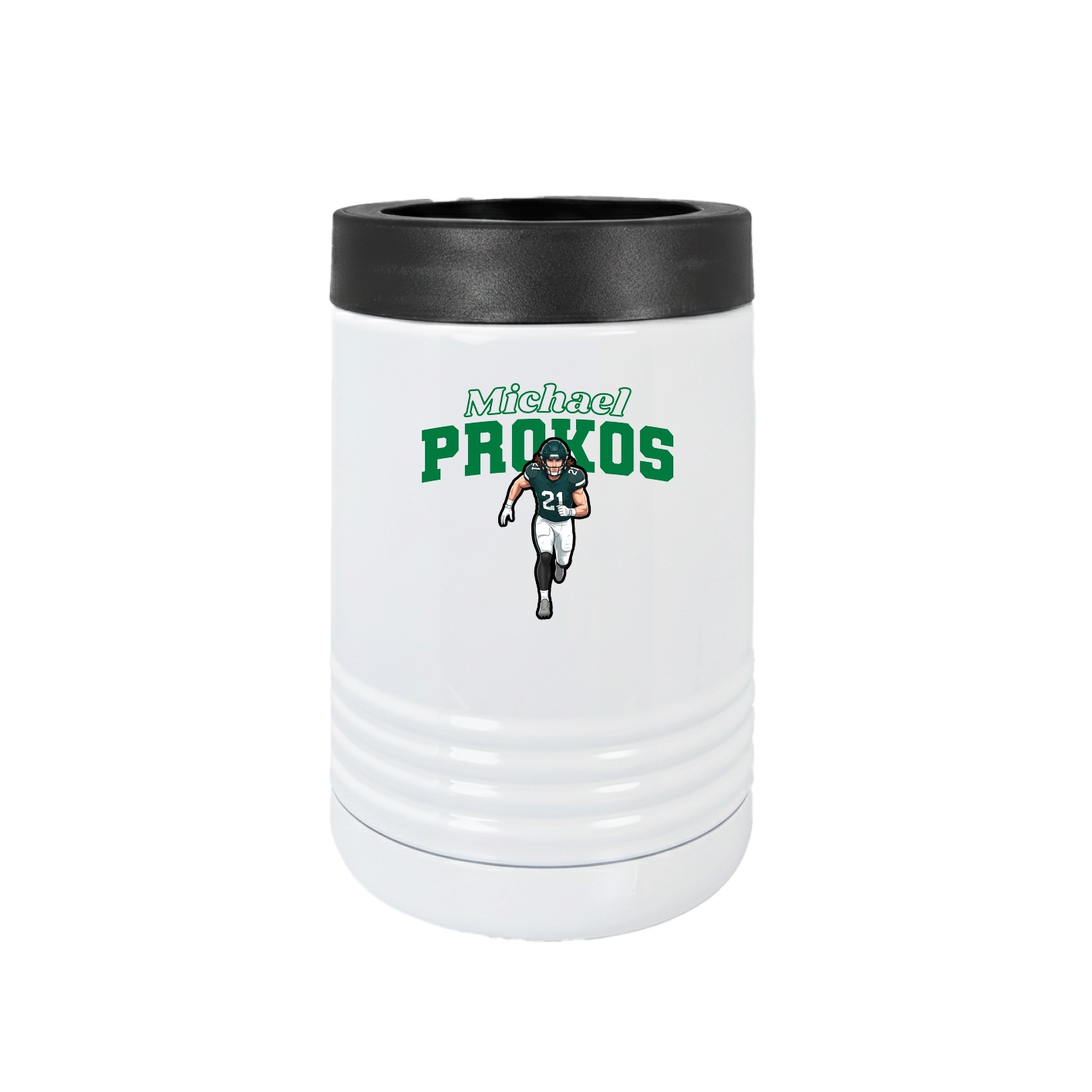 Beverage Holder — Name Arch in White