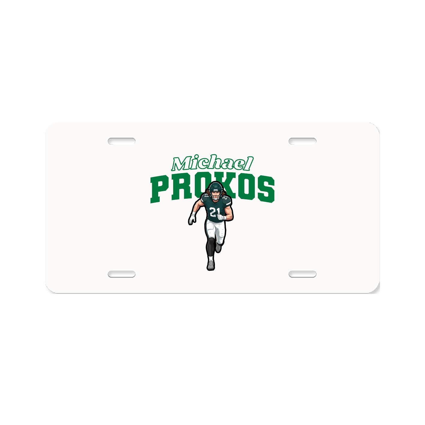 License Plate — Name Arch in Classic