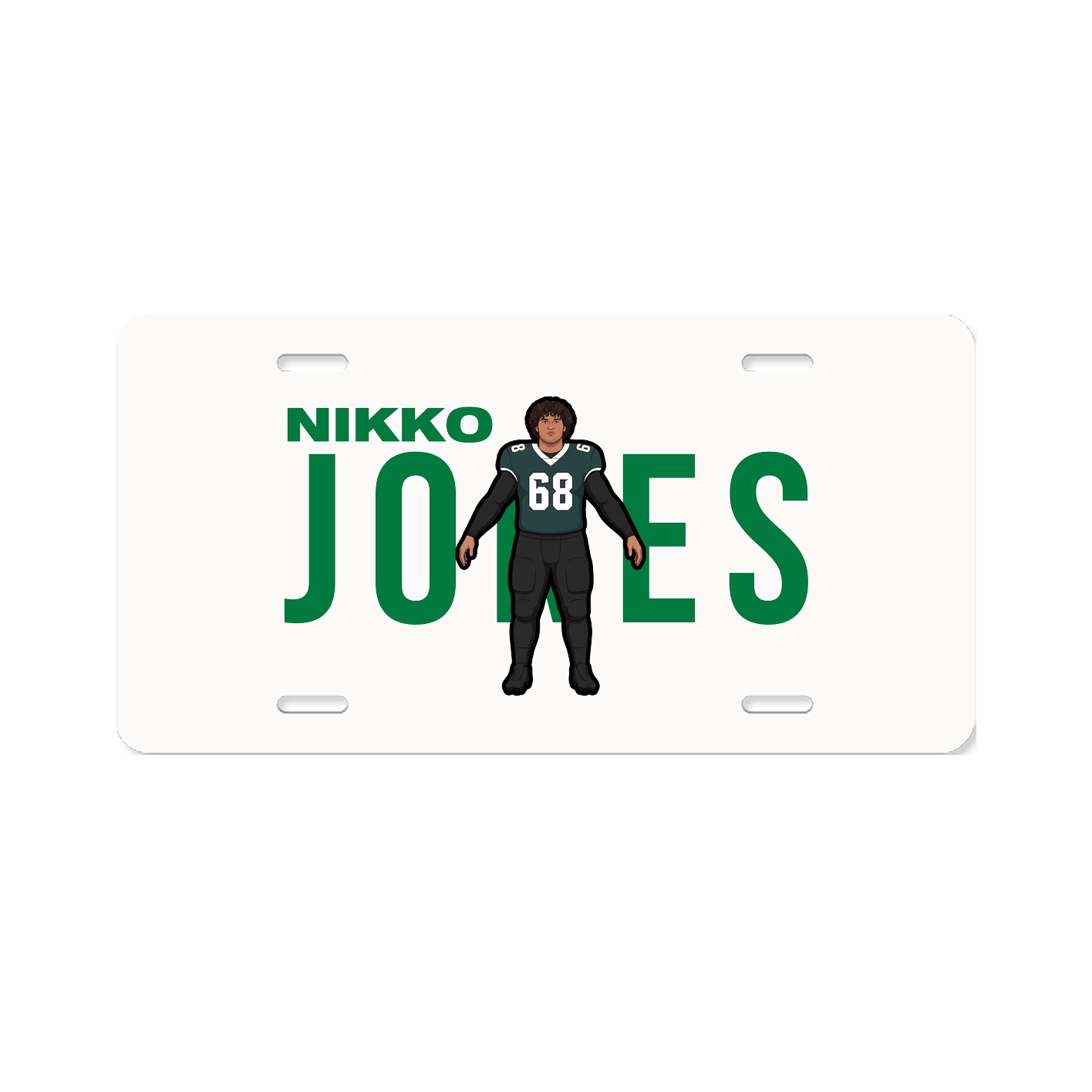 License Plate — Player Name in Classic