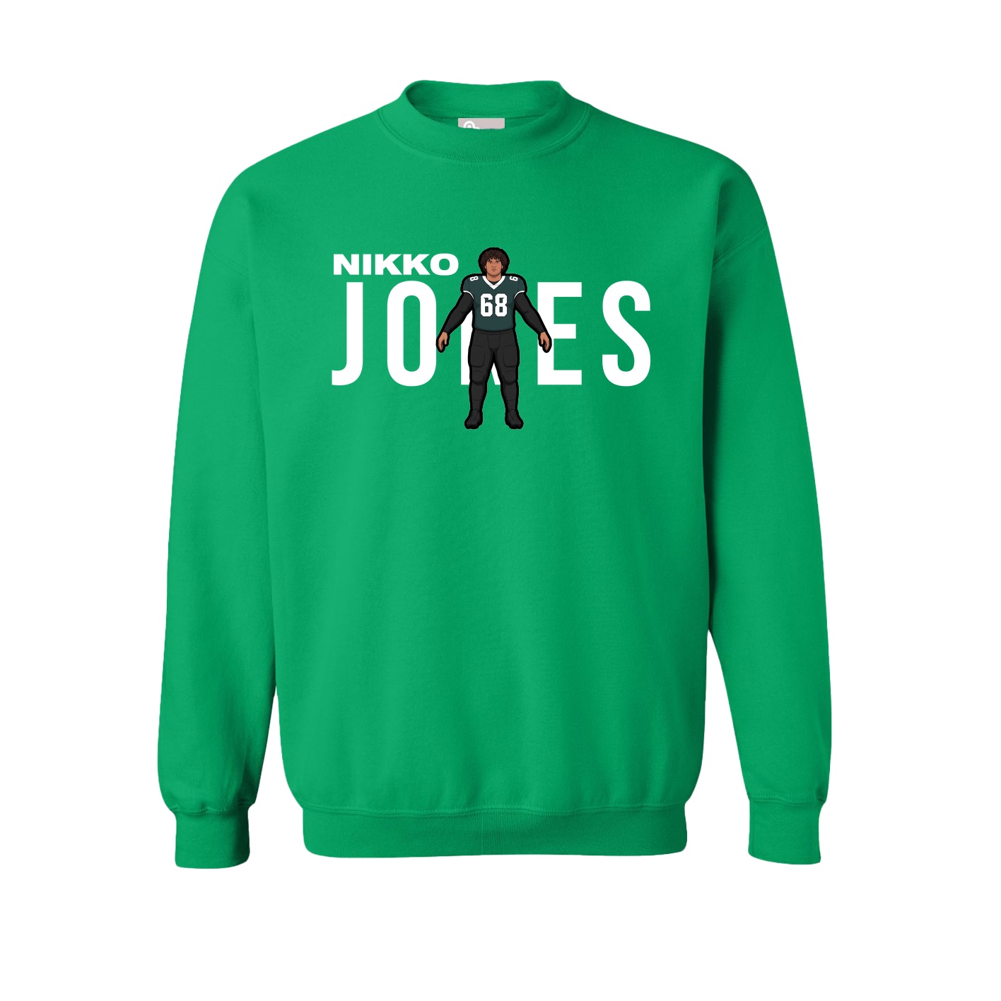 Fleece Crew — Player Name in Green