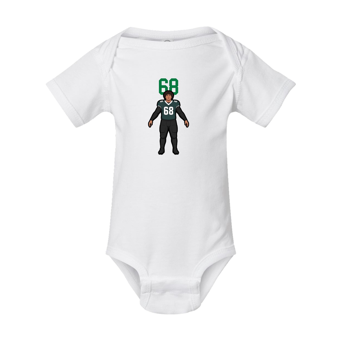 Baby Onesie — Number Top in White